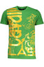 Cavalli Class Grünes Kurzärmeliges Herren-T-Shirt Grün