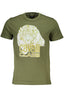 Cavalli Class T-Shirt Herren Grün – 100% Baumwolle Kurzarm für Sommer Grün
