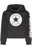 Converse Mädchen Zip-Up Hoodie, Schwarz