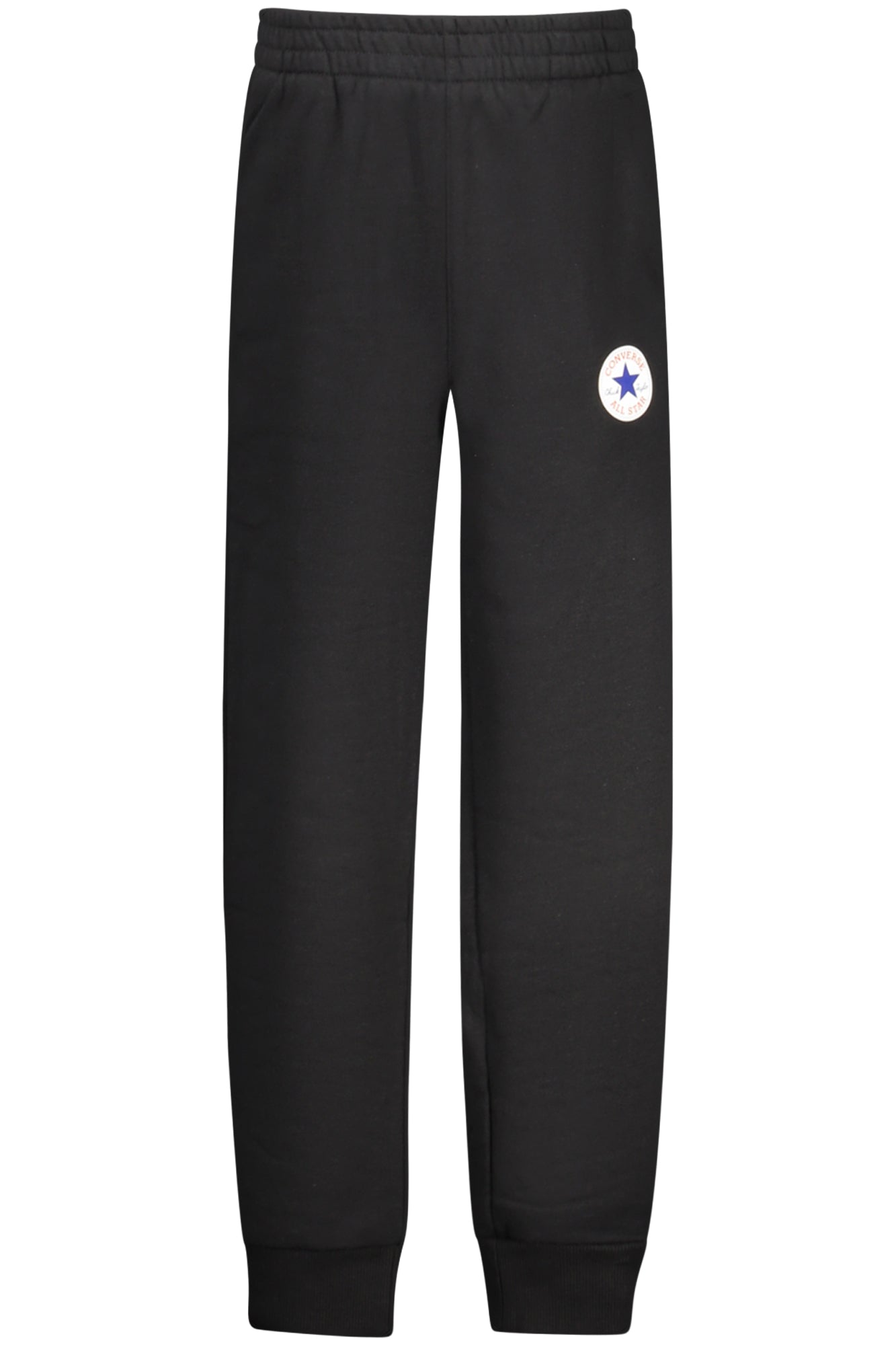 Converse Lange Trainingshose Jungen – Schwarze Fleece-Jogginghose für Herbst/Winter Schwarz