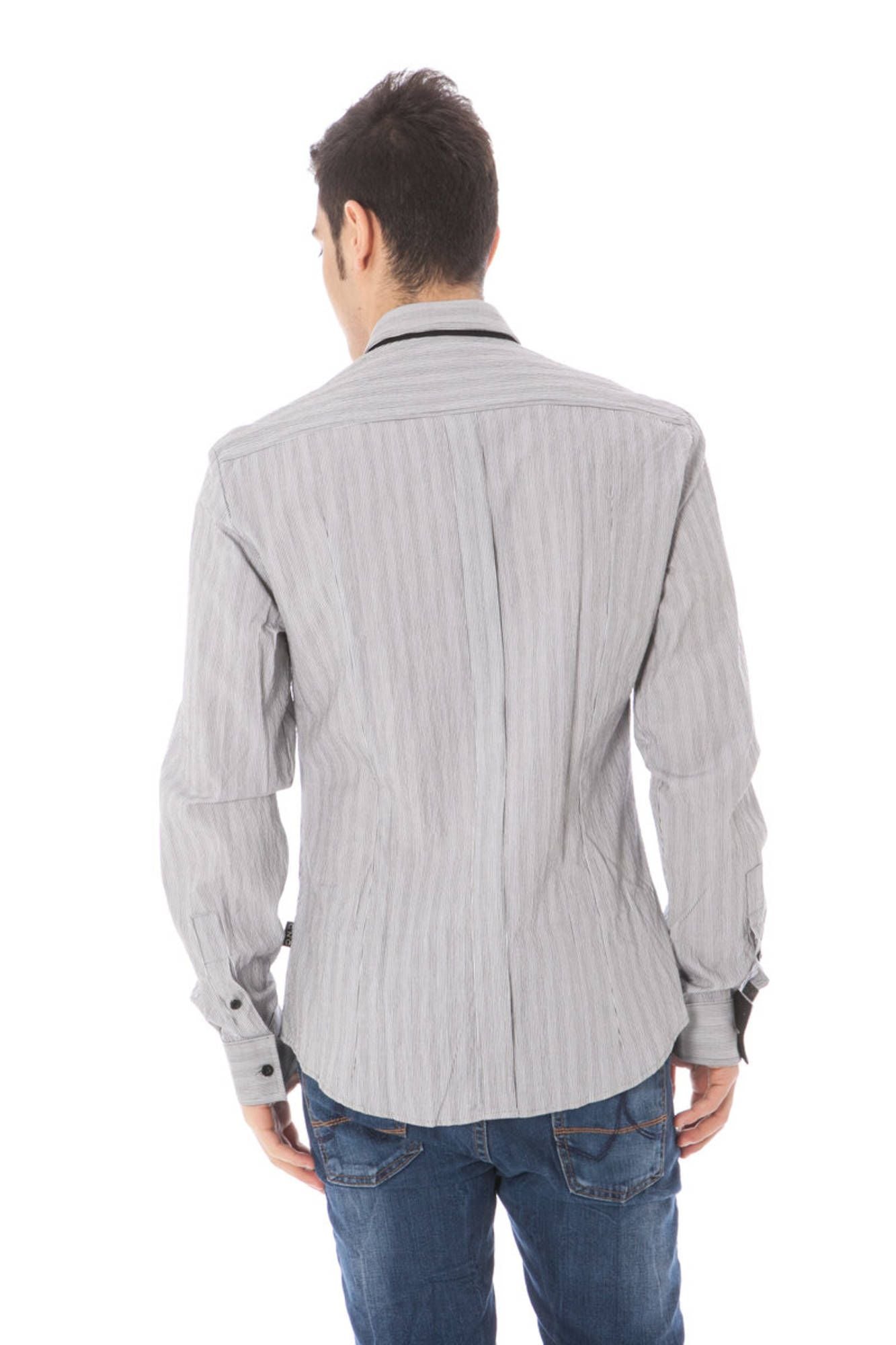 Costume National Langarmshirt Herren Weiss – Italienisches Hemd aus Baumwolle Weiß