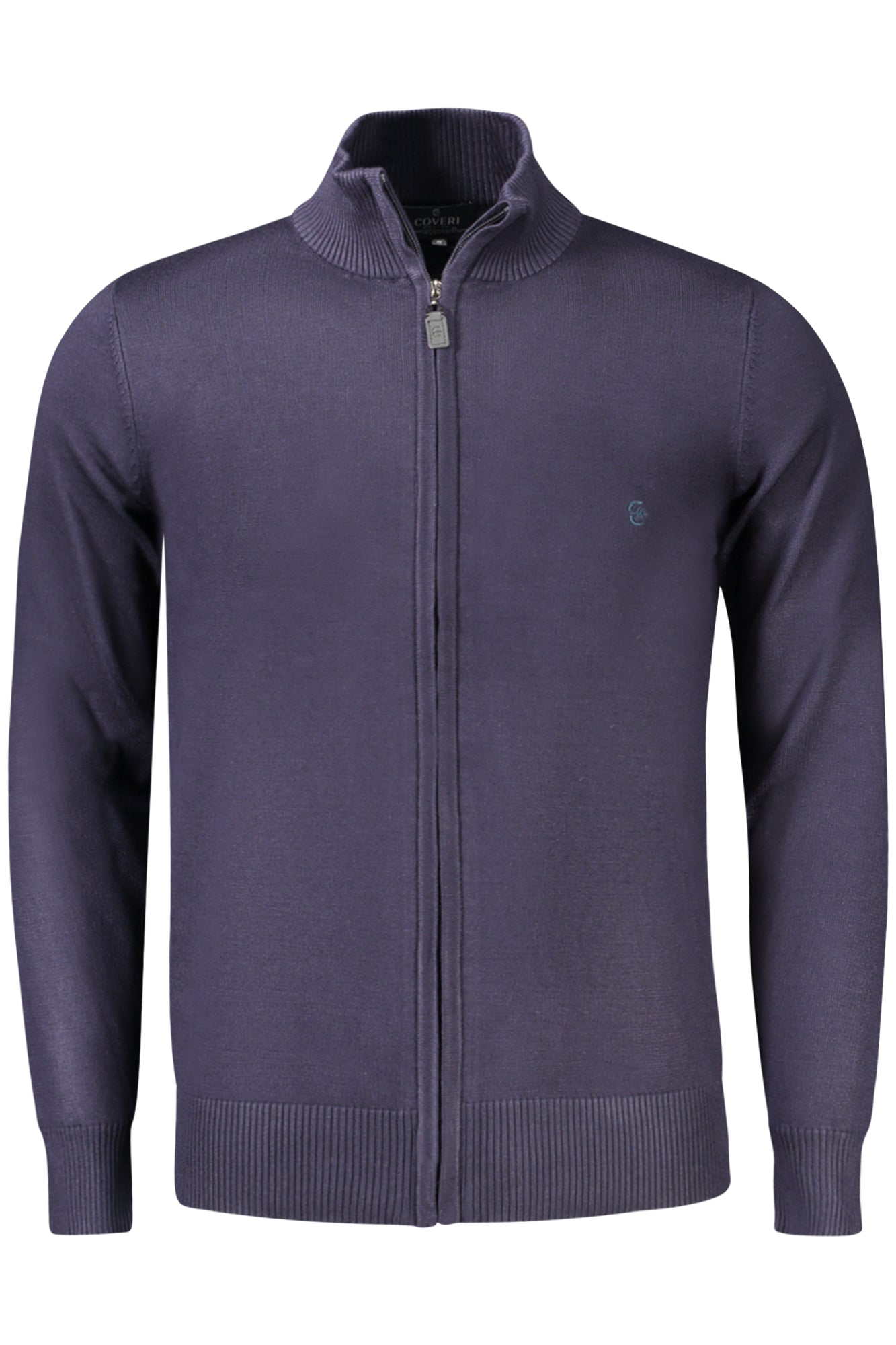 COVERI MOVING Cardigan Herren Blau – Langarm-Cardigan mit Reißverschluss für Herbst/Winter Blau