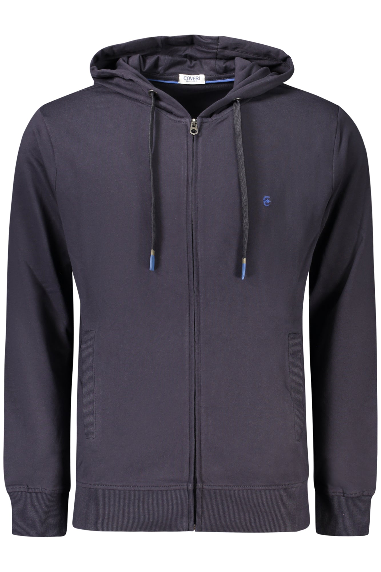 COVERI MOVING Herren Sweatshirt – Hoodie, mit Taschen Blau