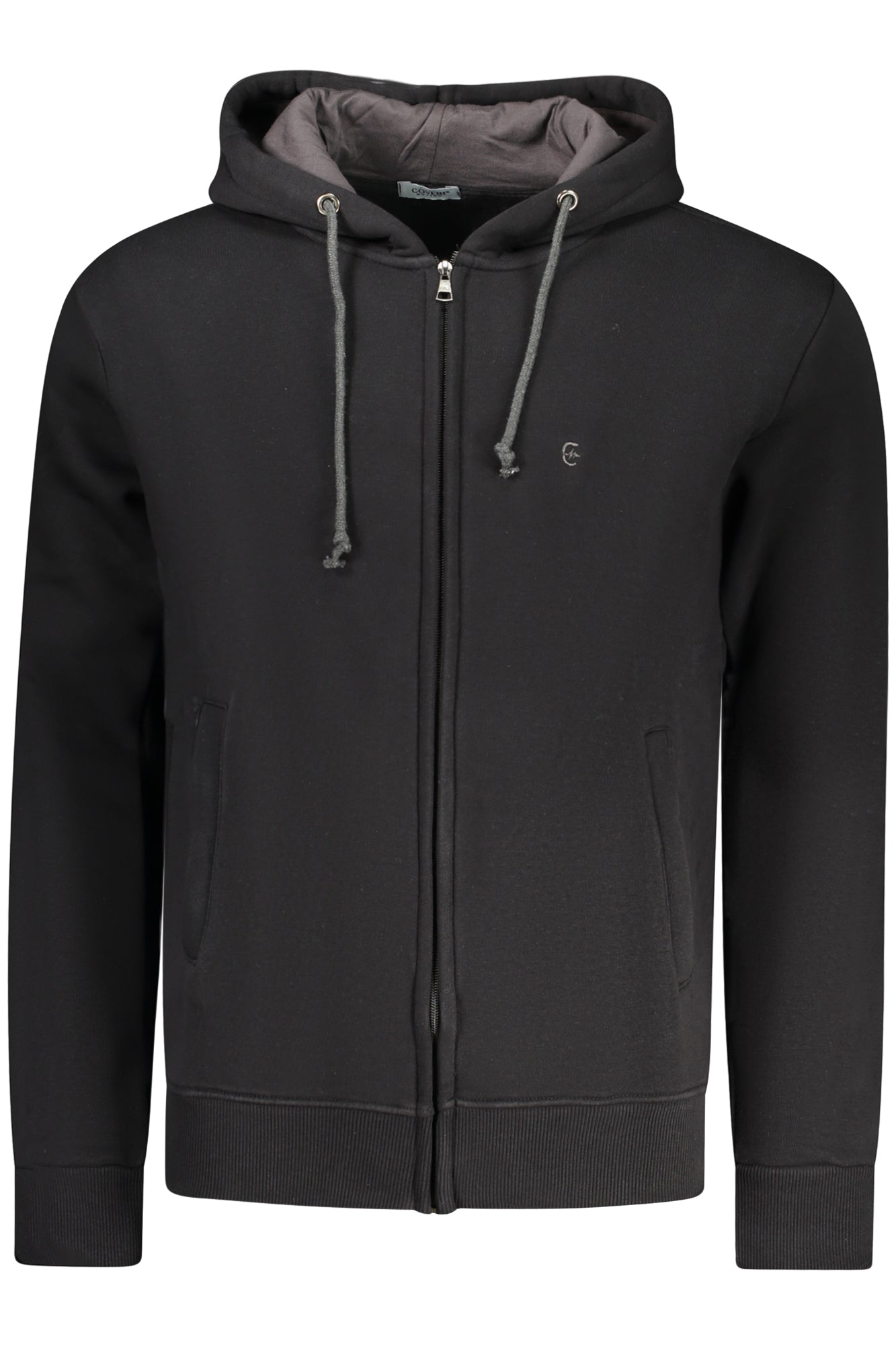 COVERI MOVING Herren-Sweatshirt mit Reißverschluss – Roter Hoodie für Herbst/Winter Schwarz