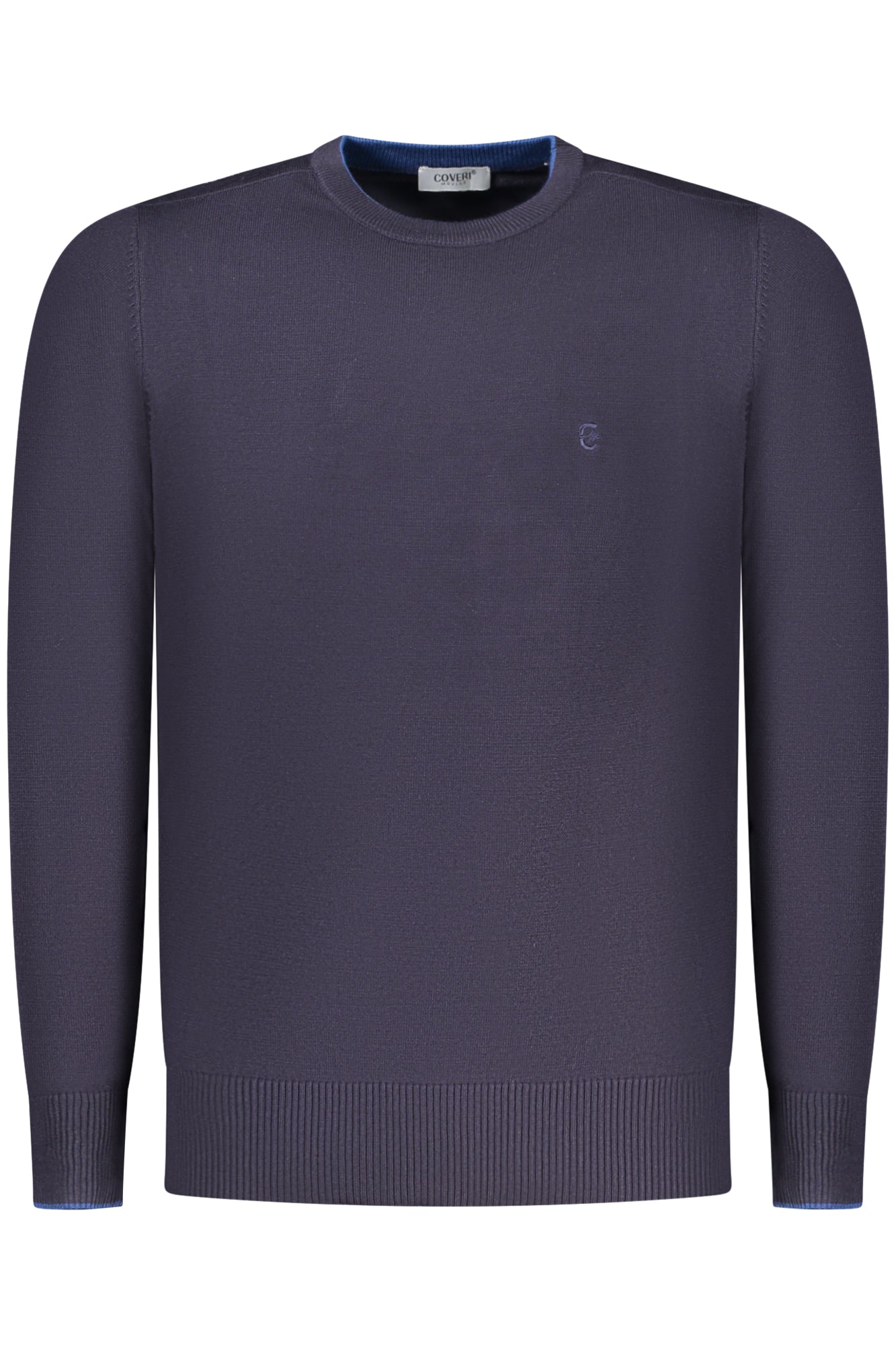 COVERI MOVING Pullover Herren – Blauer Logo-Pullover für Herbst/Winter Blau