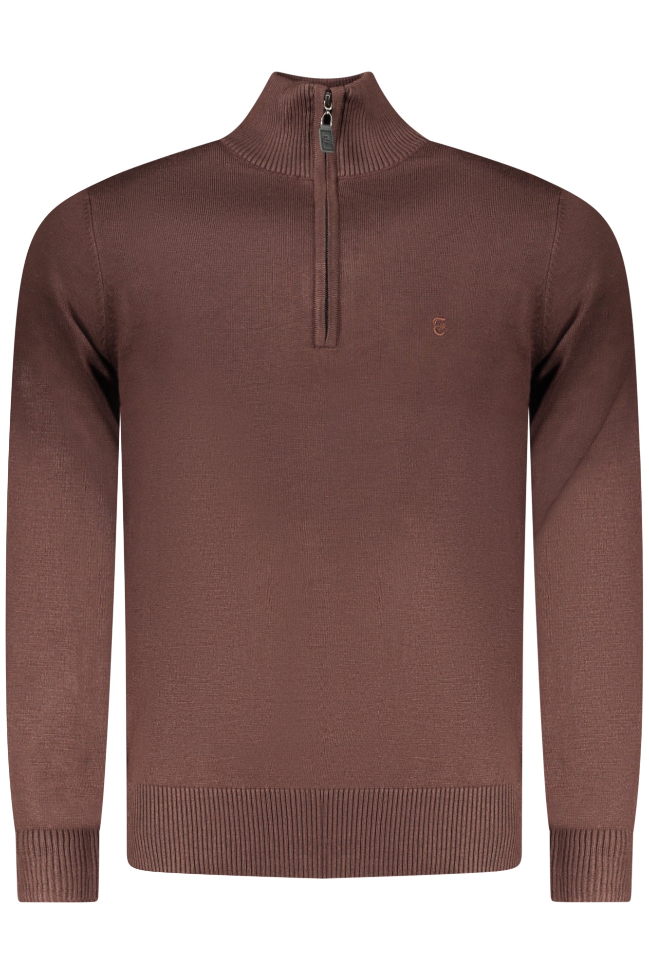 COVERI MOVING Blauer Herrenpullover – Langärmlig mit Reißverschluss | soulluna.de Braun