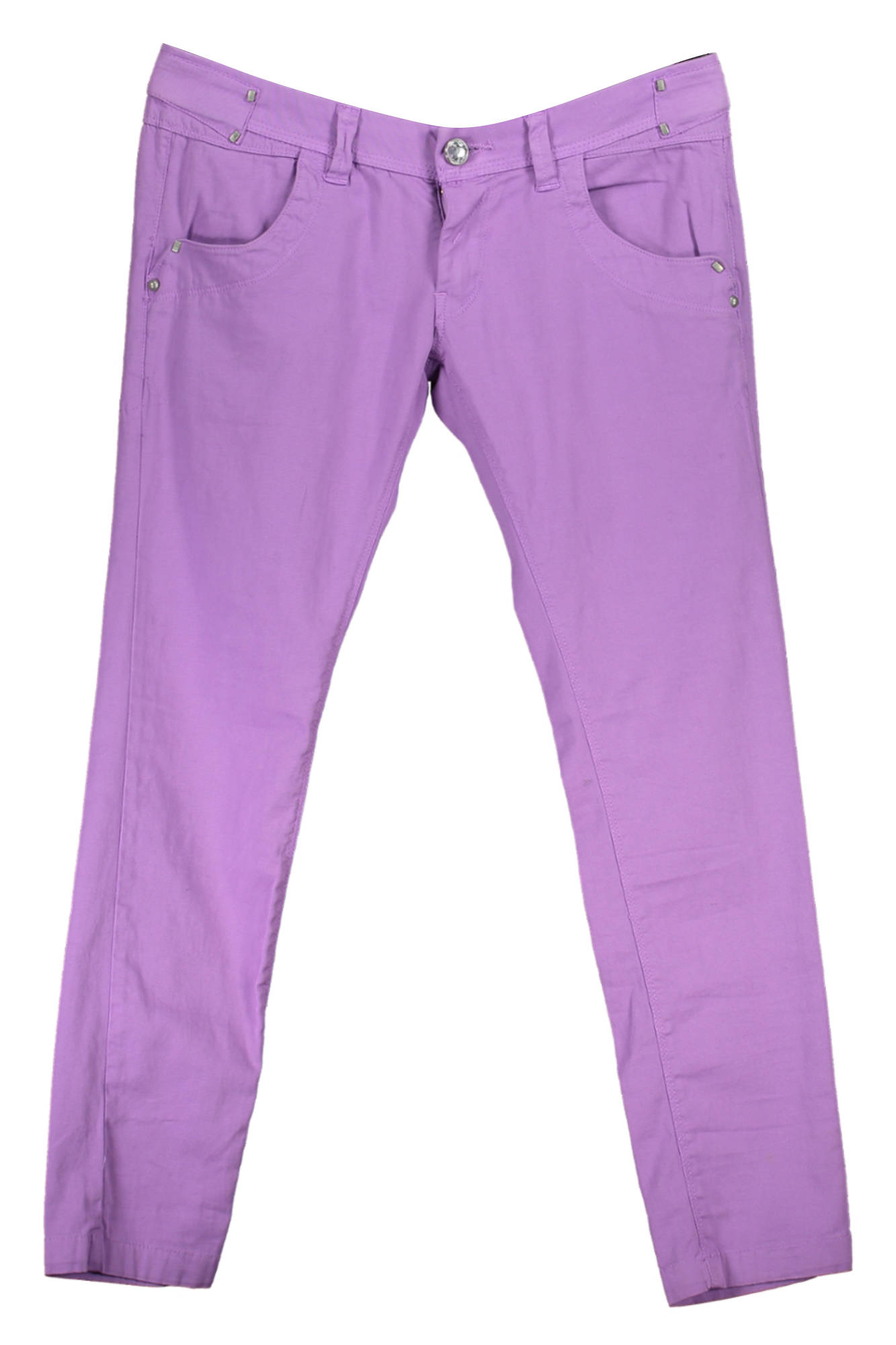 Datch Damenhose lila – Bequeme Baumwollhose für Damen mit 5 Taschen Violett