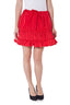 DENNY ROSE Kurzer Ballonrock Damen Rot – Verstellbare Taillenspitze aus Italien Rot