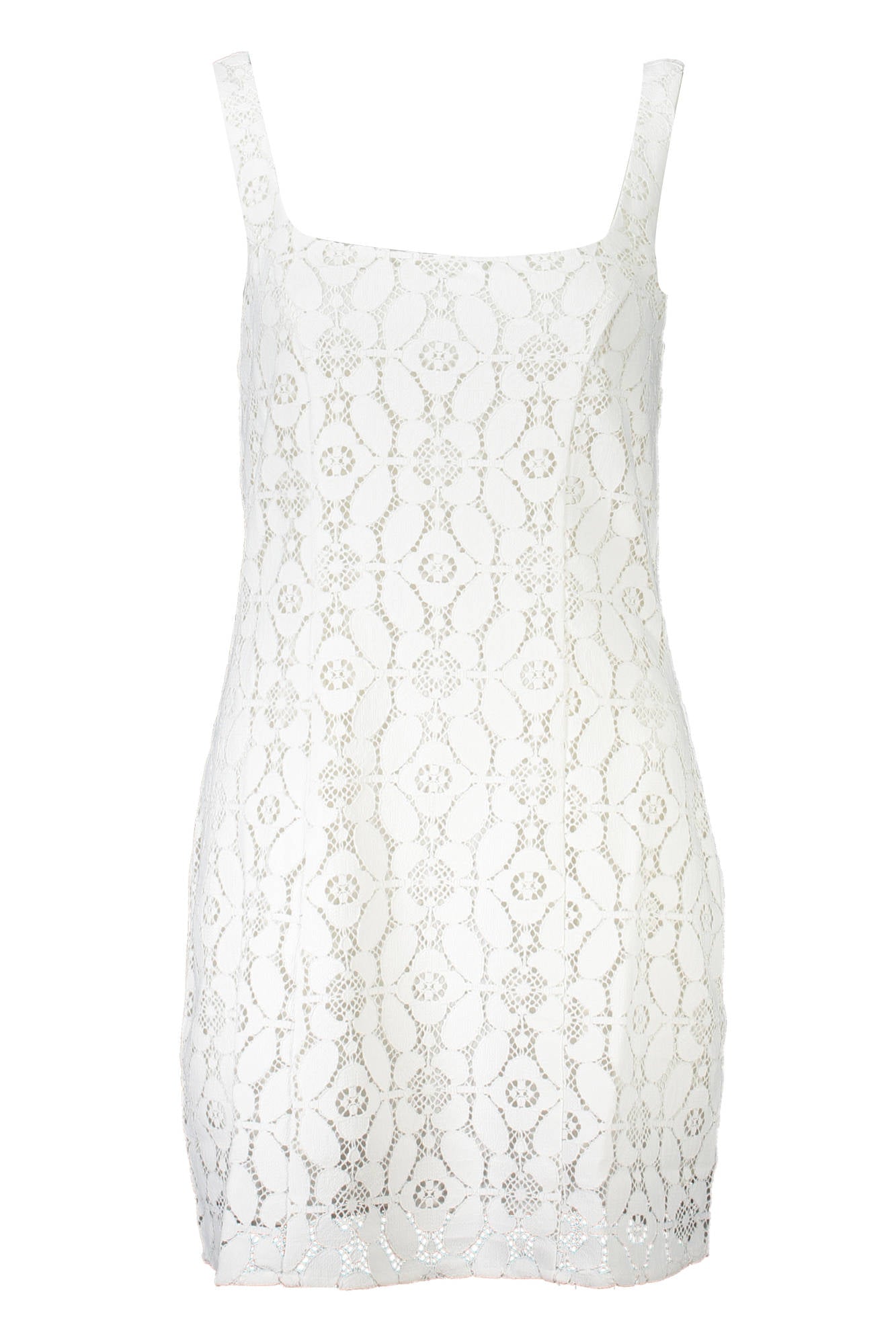 DESIGUAL Kurzes Kleid Damen – Gelbes Sommerkleid mit kontrastierenden Details Weiß