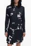 DESIGUAL Damen Kleid kurz schwarz – Langarm mit Stickerei | soulluna.de Schwarz