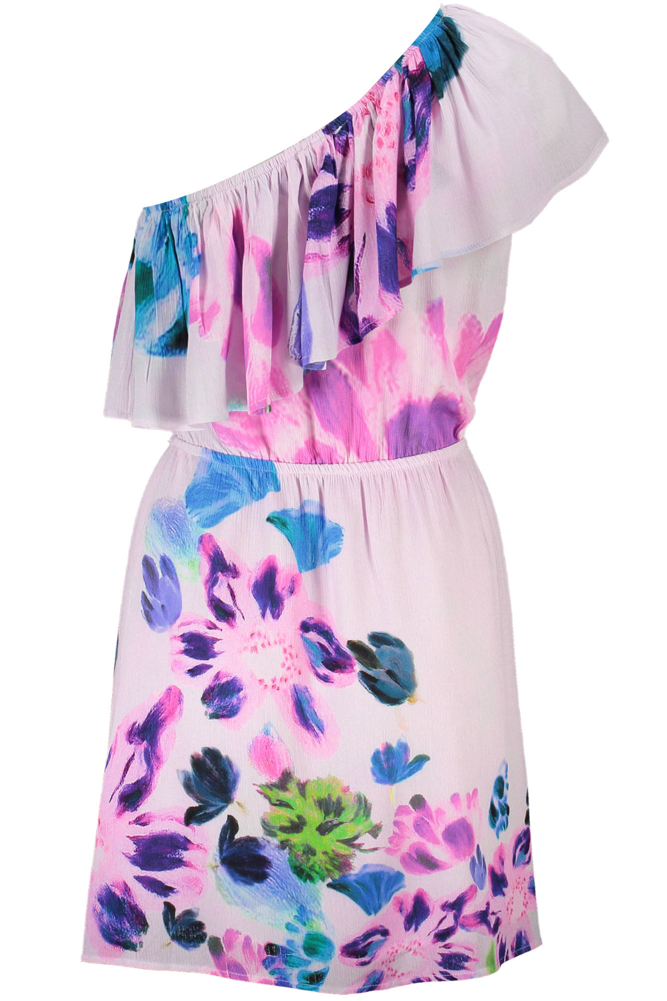 DESIGUAL Damen Kleider – gefüttert, elastischer Bund Rosa