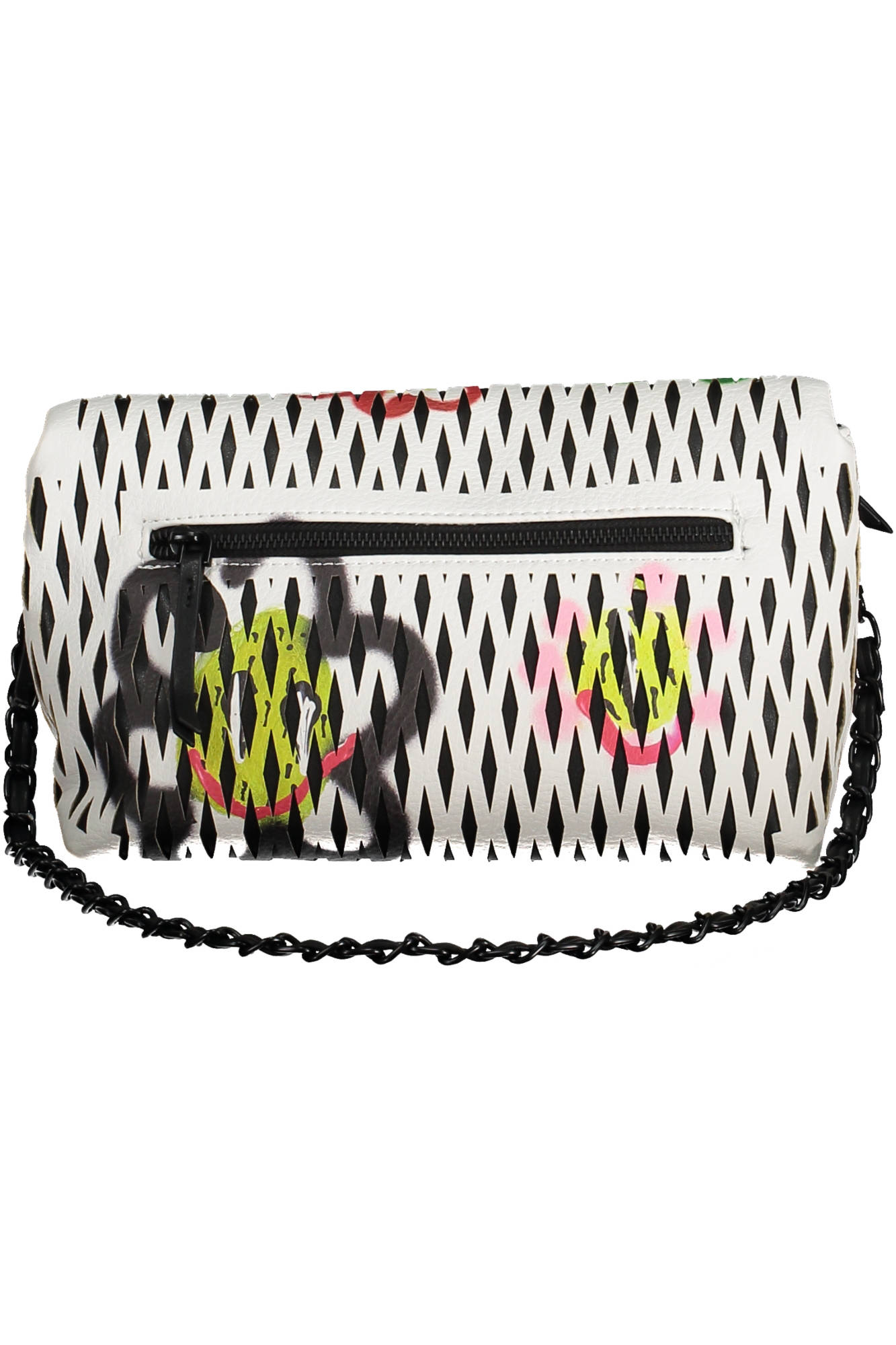 DESIGUAL Damentasche Weiß – Verstellbare Handtasche mit Kontrastdetails für den Alltag Weiß