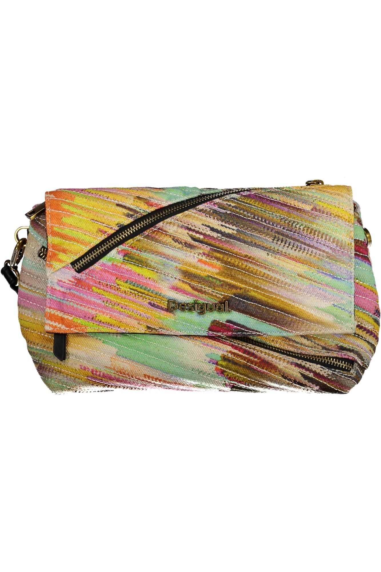 DESIGUAL Gelbe Damentasche – Stilvolle Handtasche für Damen mit verstellbarem Gurt Gelb