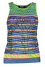 DESIGUAL Damen-Tanktop Grün – Runder Halsausschnitt mit Kontrastdetails | soulluna.de Grün