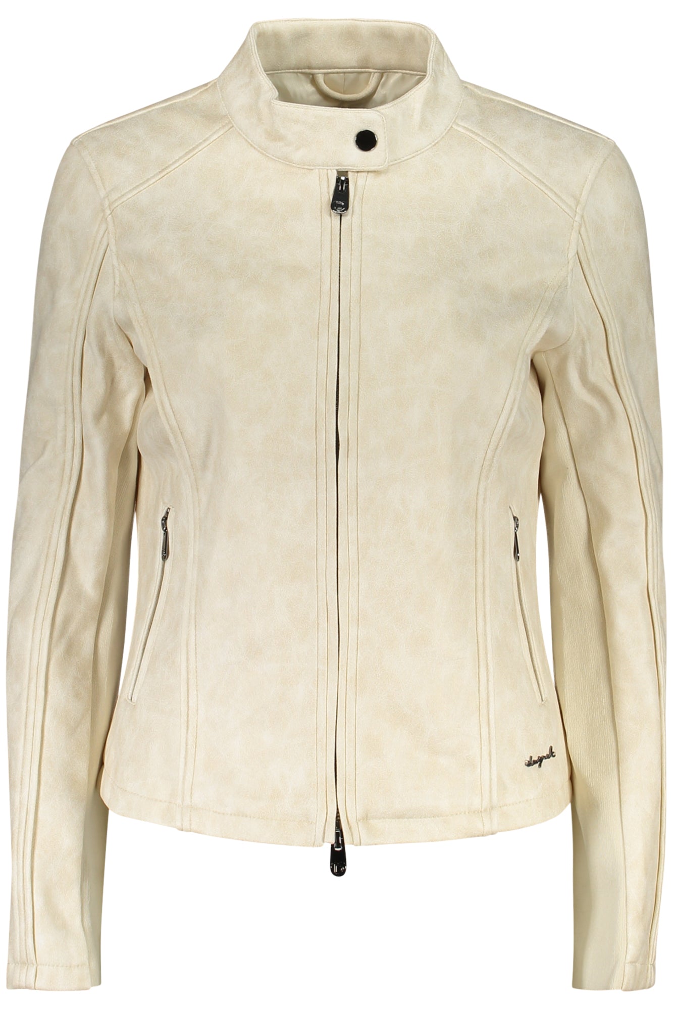 DESIGUAL Damen Jacke – Langärmlige Jacke, mit Taschen Weiß