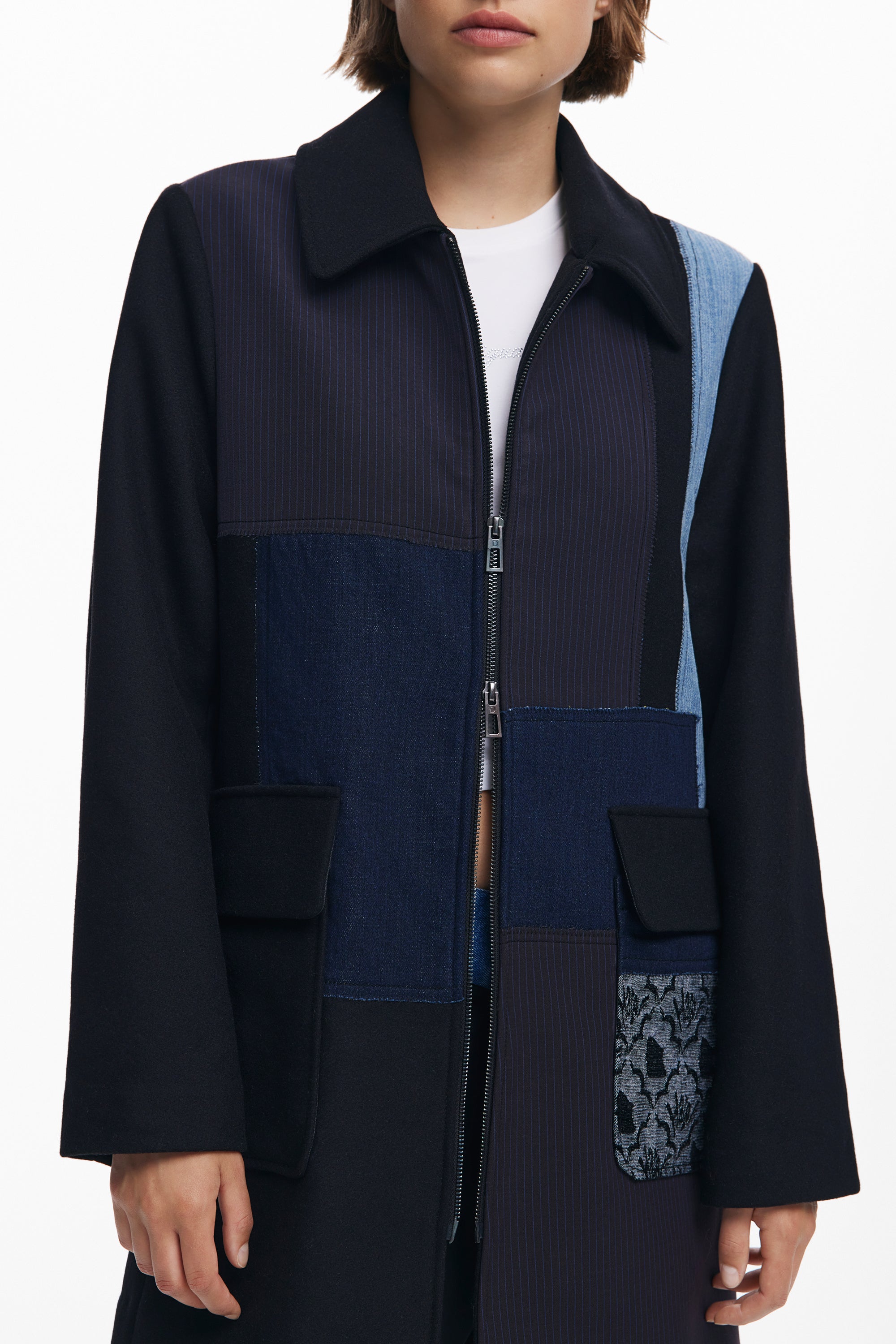 DESIGUAL Damenjacke Schwarz – Modische Langarmjacke für Herbst/Winter | soulluna.de Schwarz