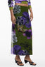 DESIGUAL Langer Grüner Damenrock – Tüllblumen-Detail & elastische Taille | soulluna.de Grün