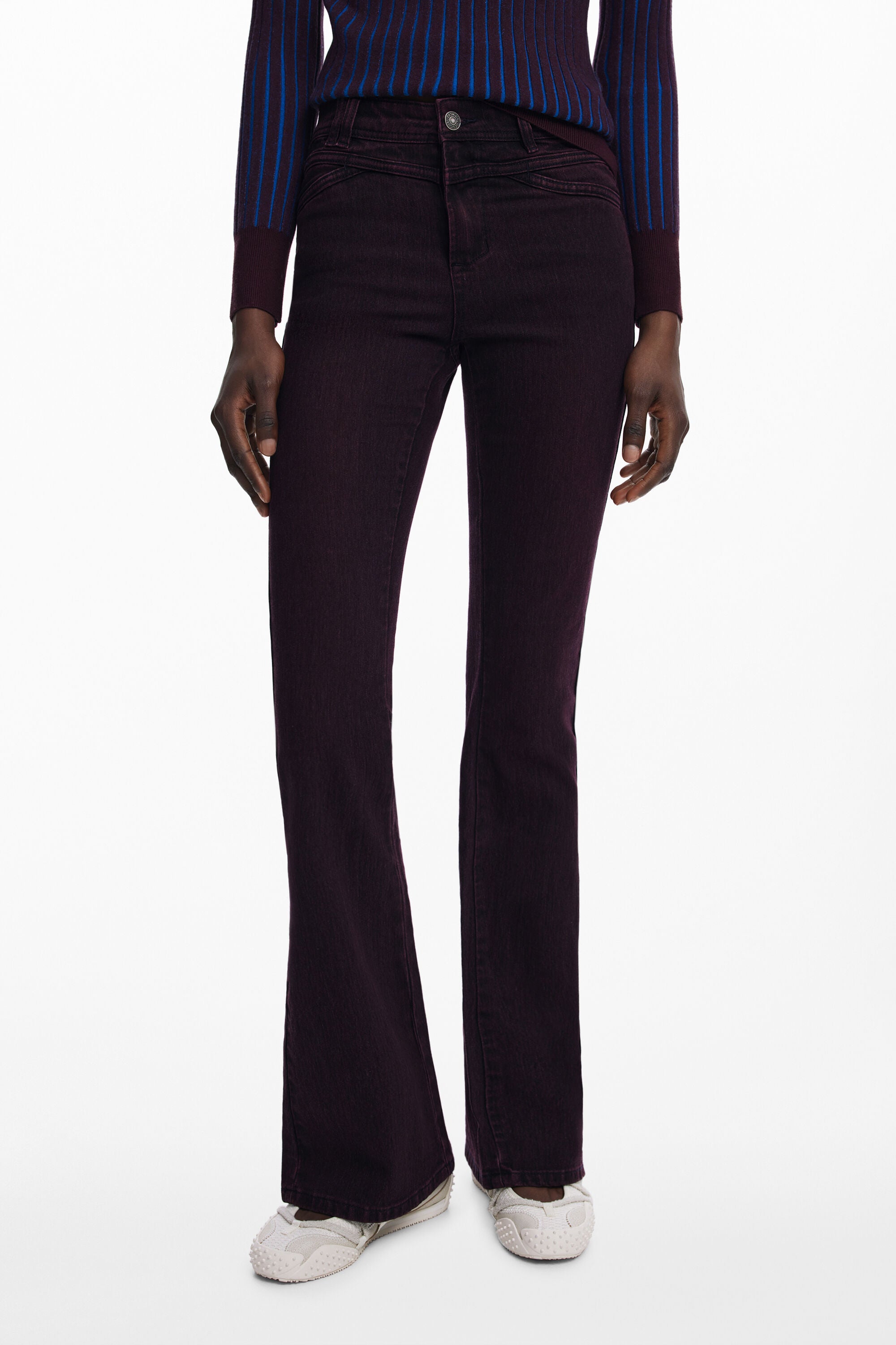 DESIGUAL Damen Jeans Lila – Moderne Denim-Hose für Herbst/Winter | soulluna.de Violett