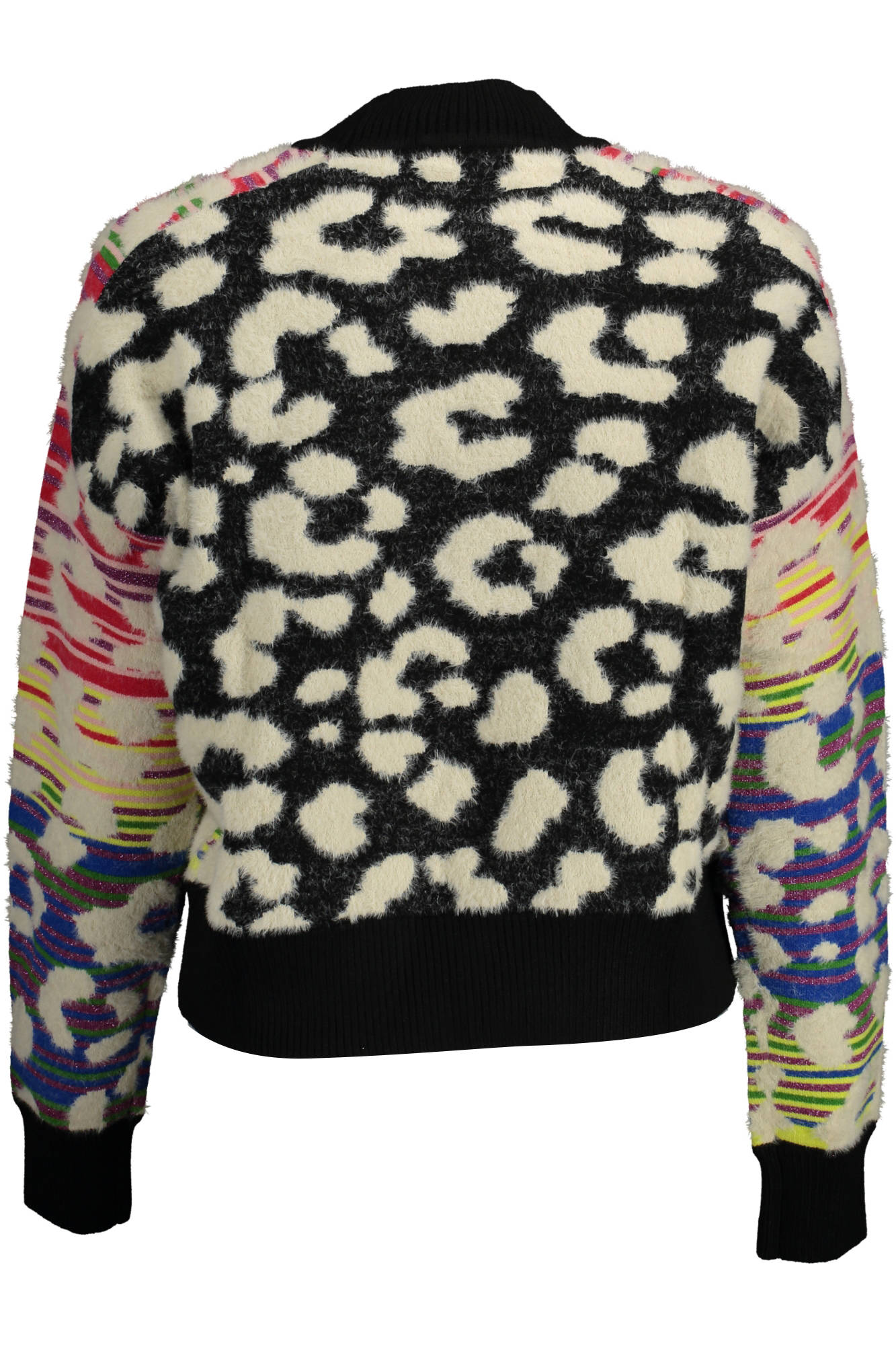 DESIGUAL Pullover Damen – Blauer Langarm-Pullover mit Kontrastdetails für Herbst/Winter Blau