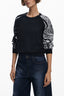 DESIGUAL DAMEN SCHWARZER PULLOVER