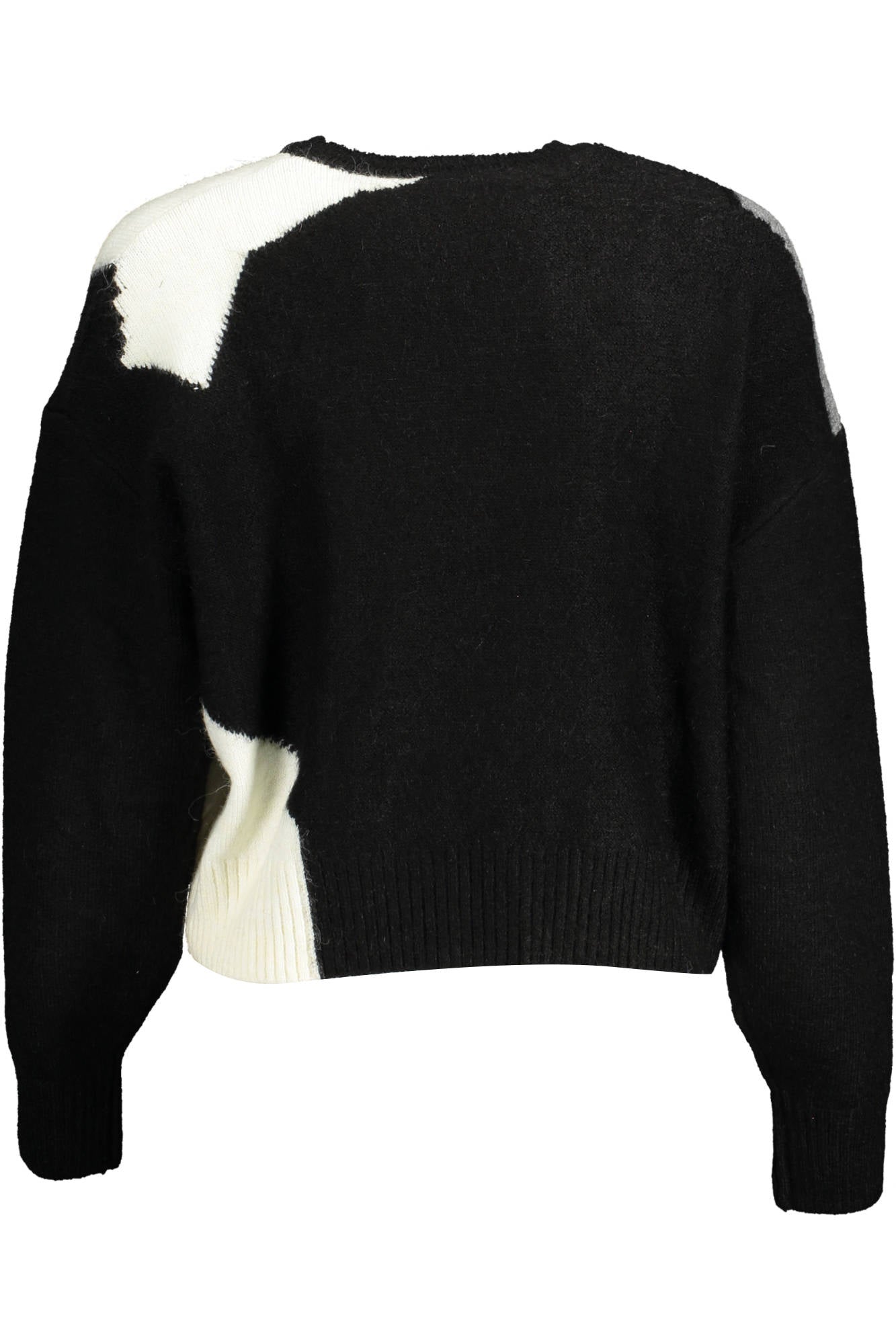 DESIGUAL Pullover Damen Schwarz – Langarmshirt mit Kontrastdetails für Herbst/Winter Schwarz
