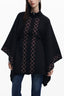 DESIGUAL PONCHO DAMEN SCHWARZ