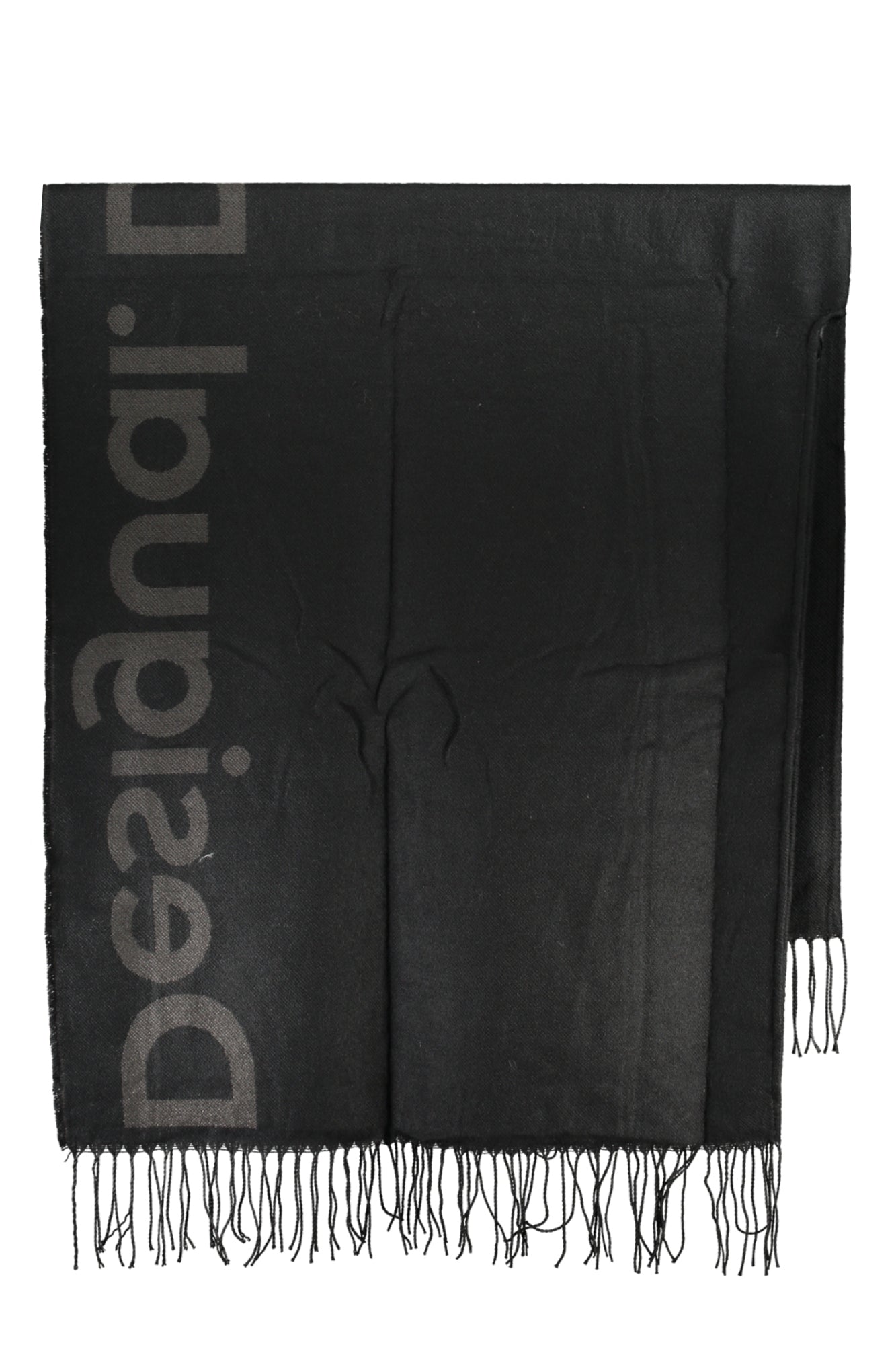 DESIGUAL Damenponcho schwarz – Kontrastdetails für Herbst/Winter | soulluna.de Schwarz