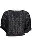 DESIGUAL Kurzarm-T-Shirt Damen – Schwarz mit Fledermausärmeln | soulluna.de Schwarz