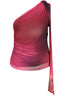 DESIGUAL Damen T-Shirt – Ein-schulter-tanktop | T-Shirts Violett