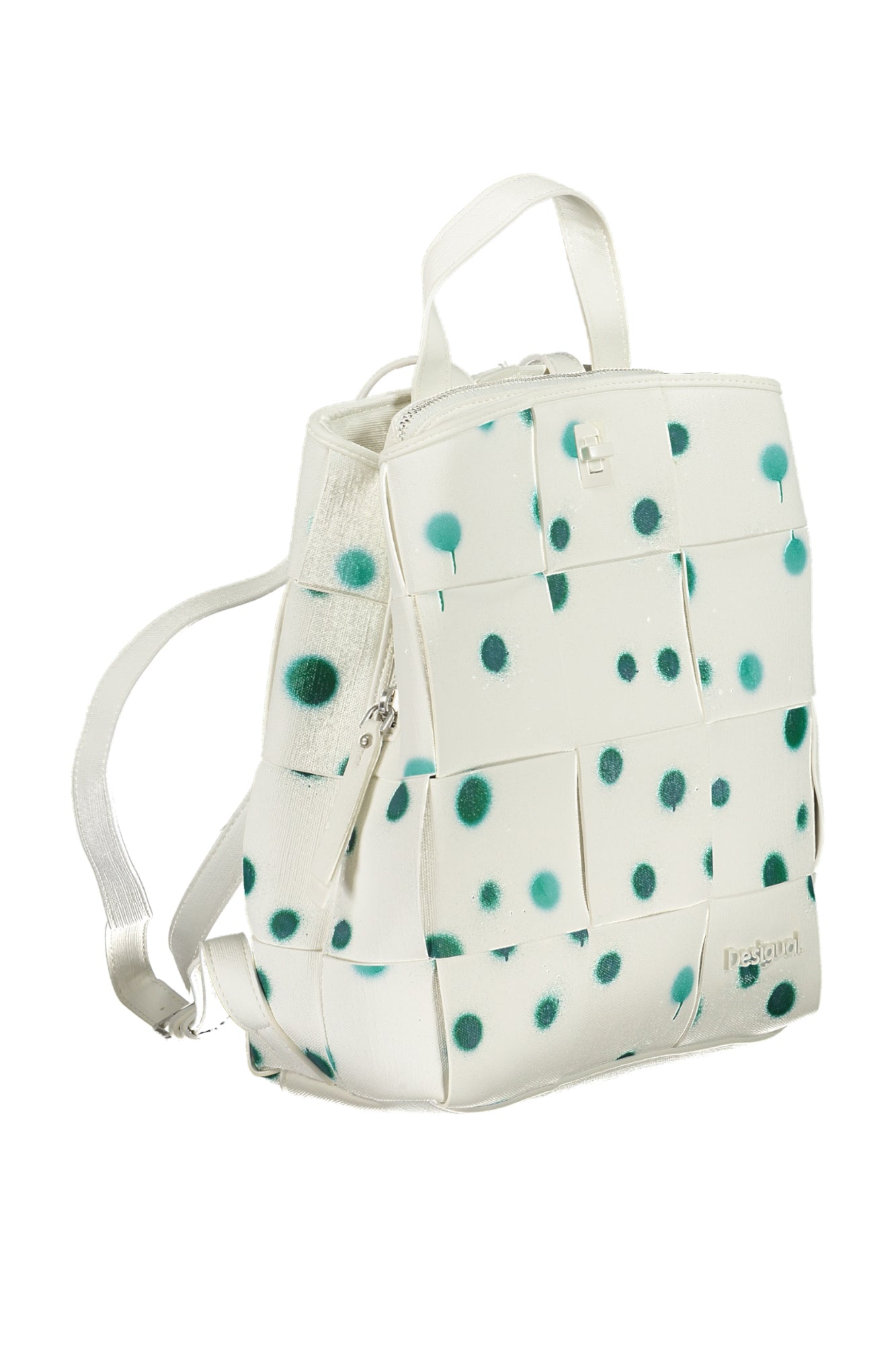 DESIGUAL Damenrucksack weiß – Polka Dot Design mit 3 Fächern | soulluna.de Weiß