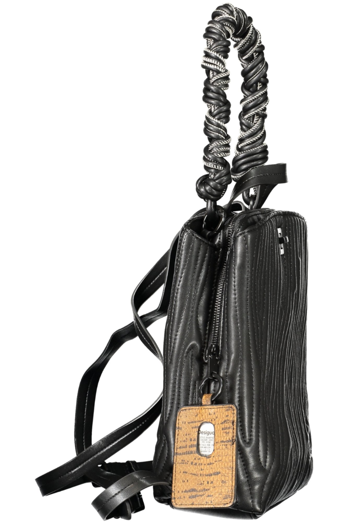 DESIGUAL Damen Rucksäcke – Rucksack, mit Reißverschluss Schwarz