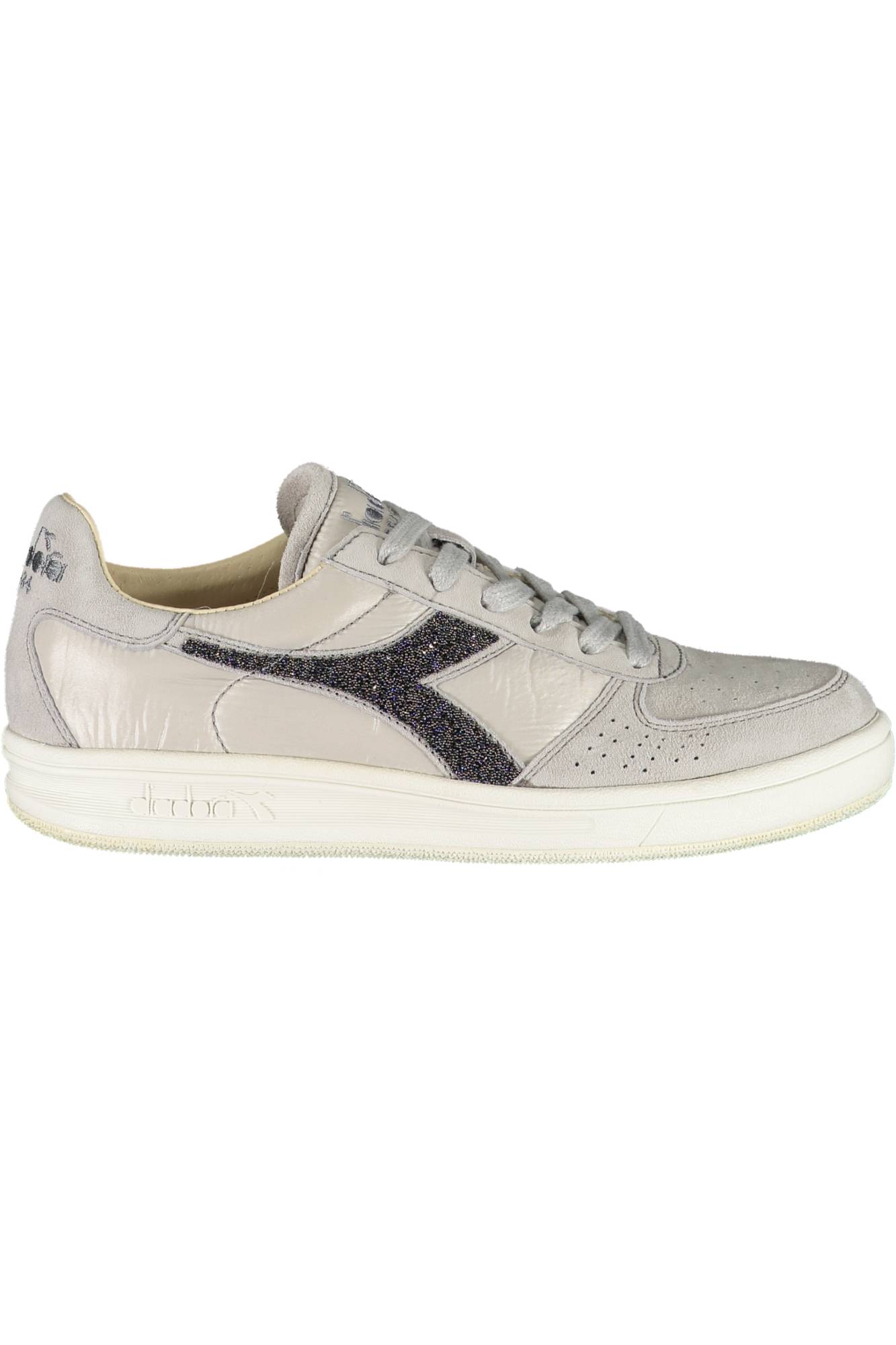 DIADORA Damen Sportschuhe Grau – Sneaker mit Swarovski-Kristallen | Italienische Qualität Grau