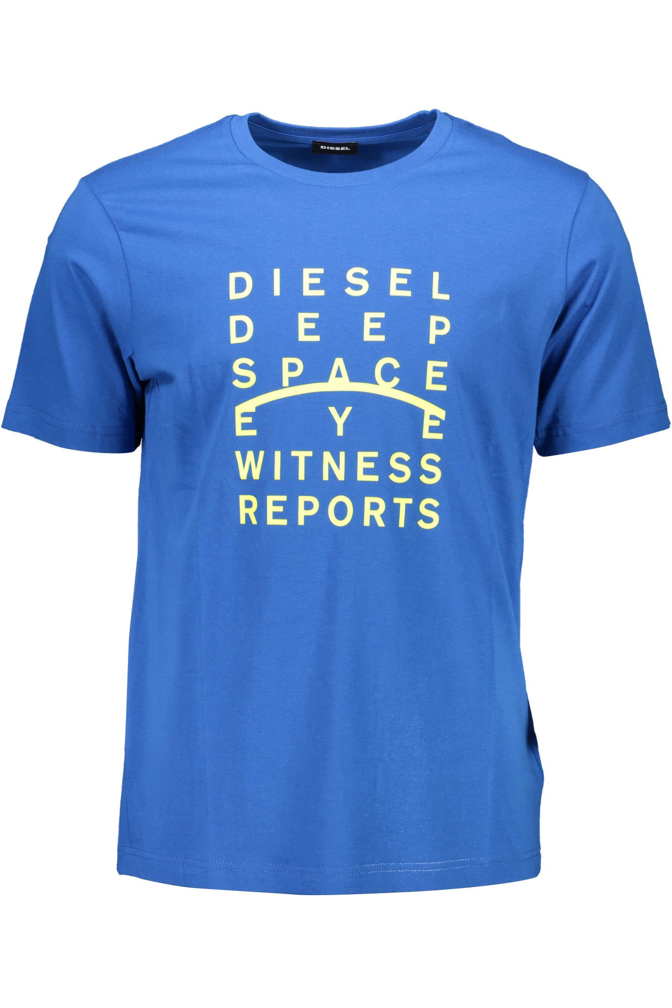 DIESEL Herren T-Shirt Blau – Logo Print aus 100% Baumwolle | soulluna.de Blau