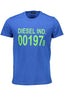 Diesel Herren Kurzarm T-Shirt Blau Blau