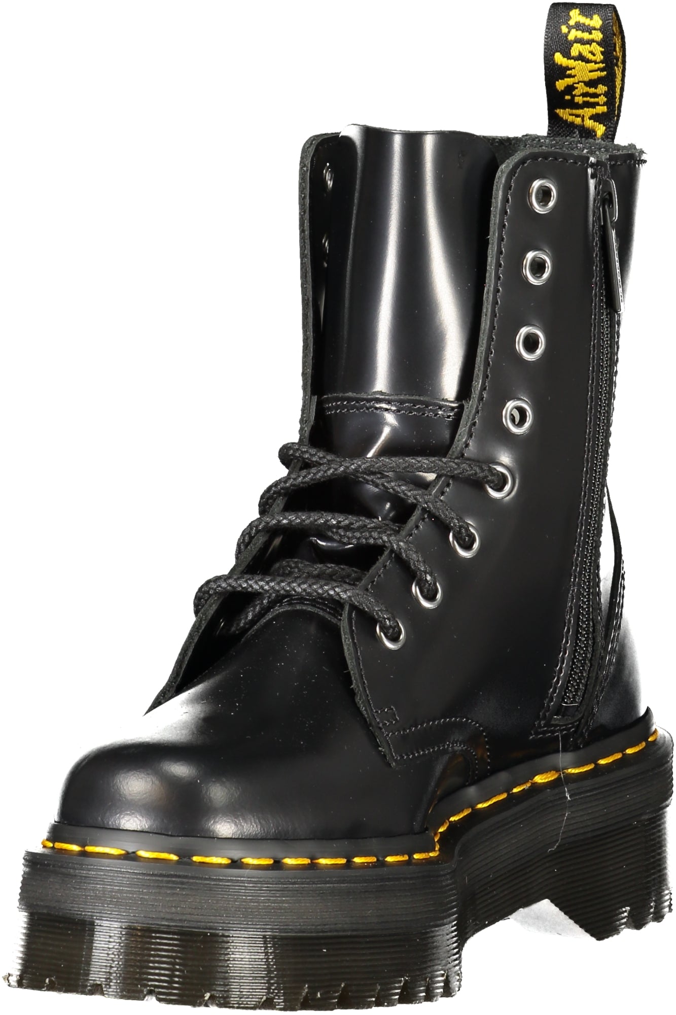 Dr. Martens Jadon Stiefeletten Damen – Schwarze Stiefel mit Keilabsatz Schwarz