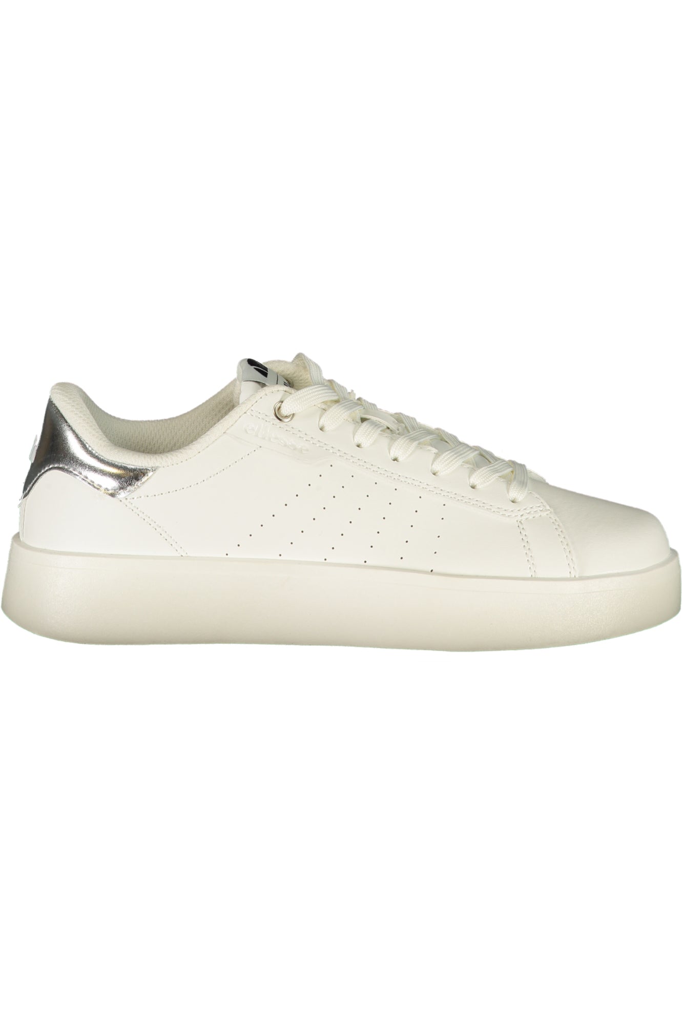 Ellesse Damen-Sportschuhe Weiss – Sneaker für Frühjahr/Sommer mit silbernen Details Weiß