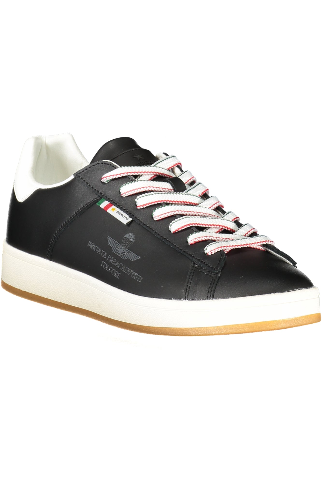 ESERCITO 1659 Army 1659 Schwarze Herren Sportschuhe – Sneaker mit Lederanteil für den Alltag Schwarz
