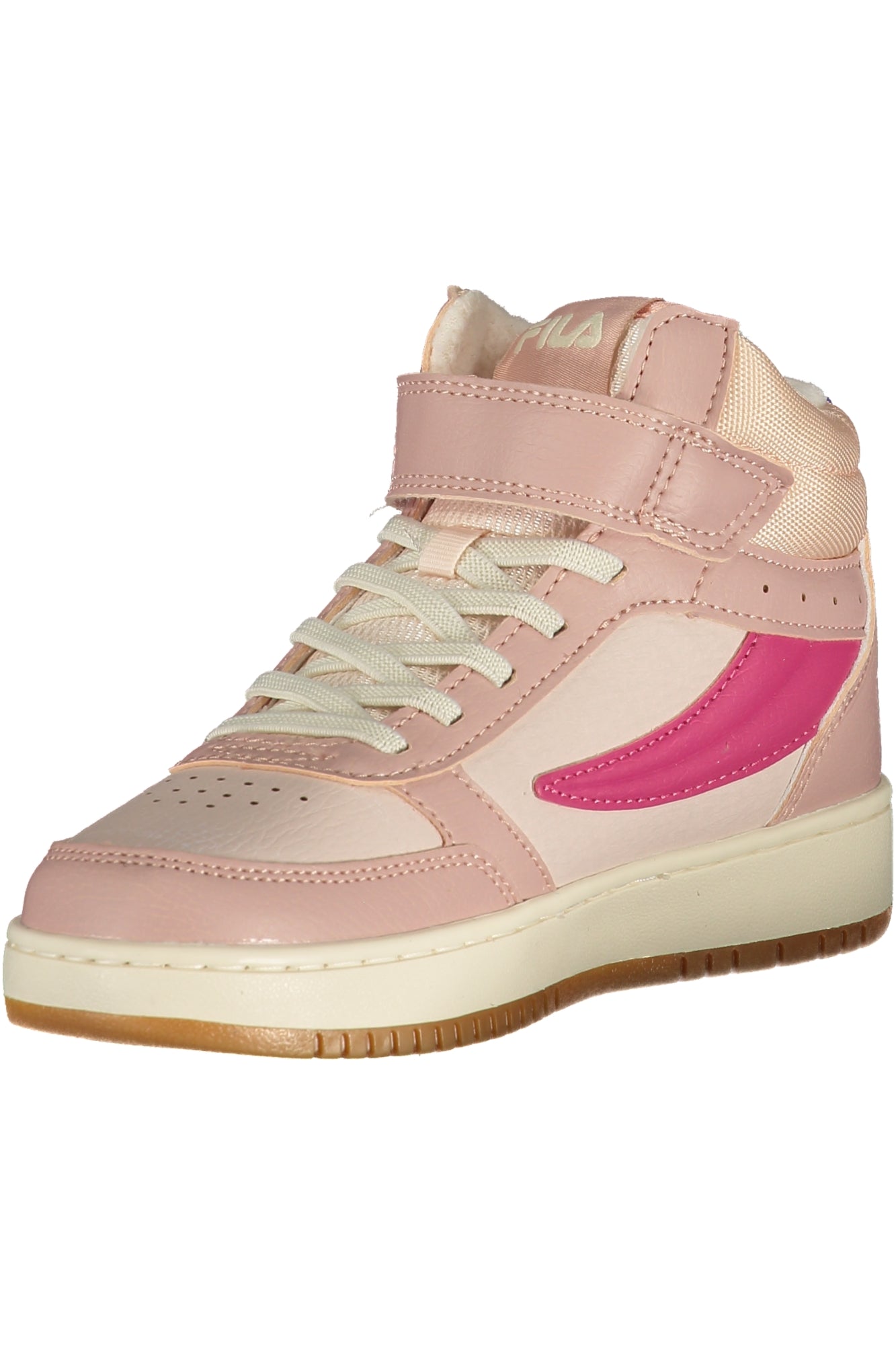 FILA Sportschuhe für Jungen – Weiße Sneaker mit Klettverschluss für Herbst/Winter Rosa