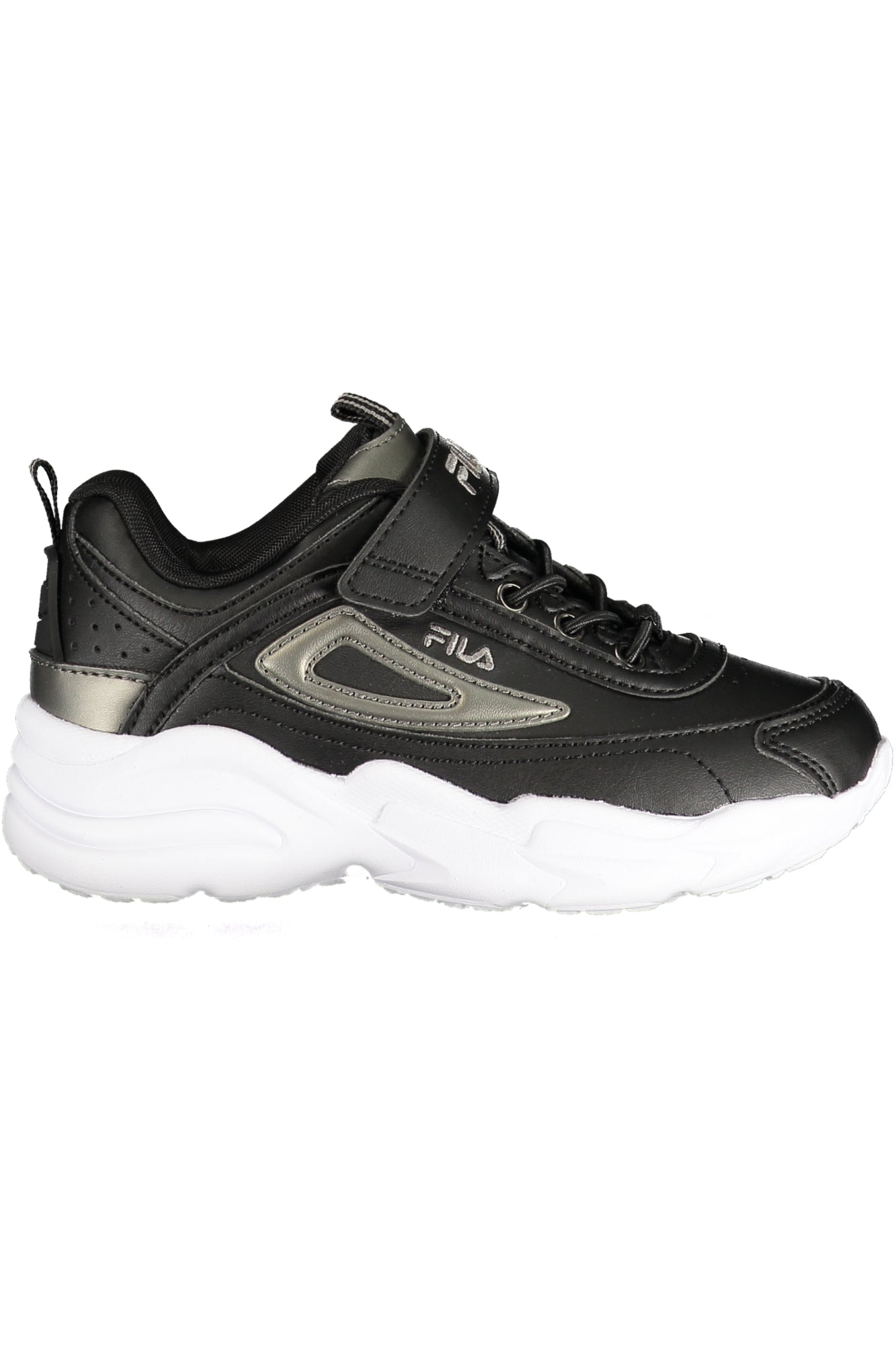 FILA Kinder Sneaker – Sportschuh mit Klett-, sportlich Schwarz