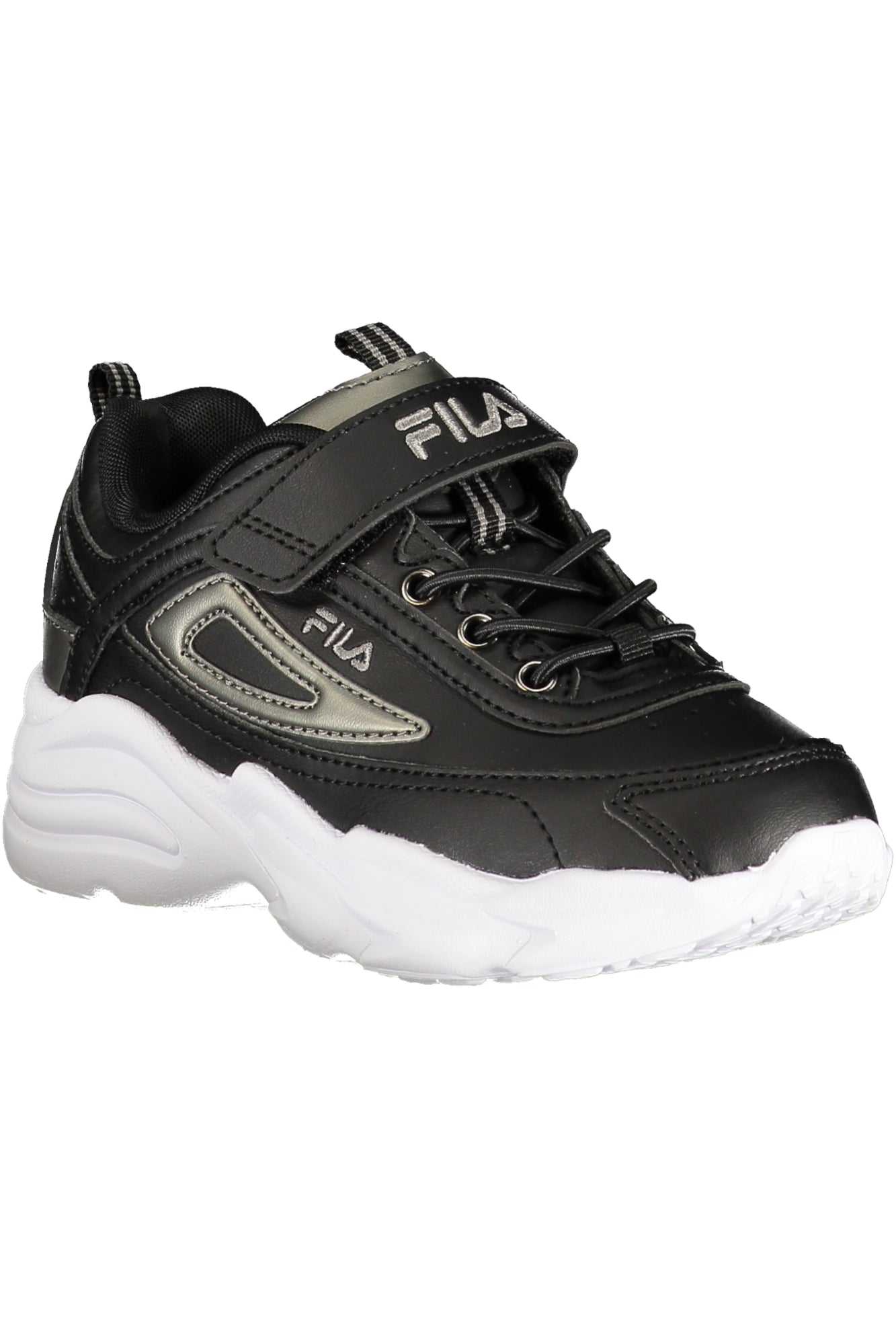 FILA Kinder Sneaker – Sportschuh mit Klett-, sportlich Schwarz