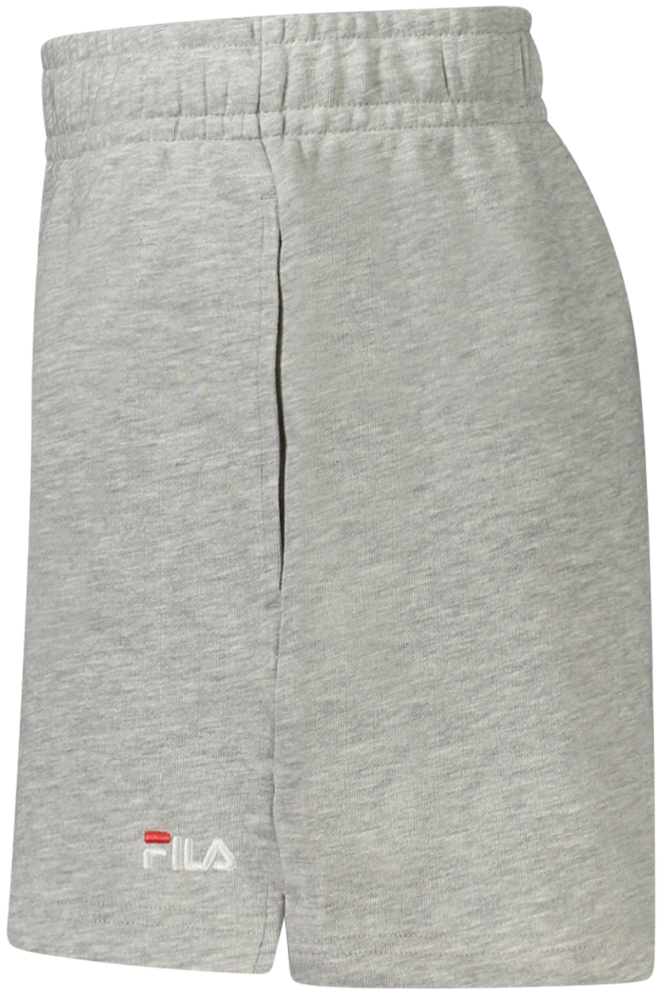 FILA Schwarze Kurze Hose Damen – Elastischer Bund mit Logo-Stickerei Grau