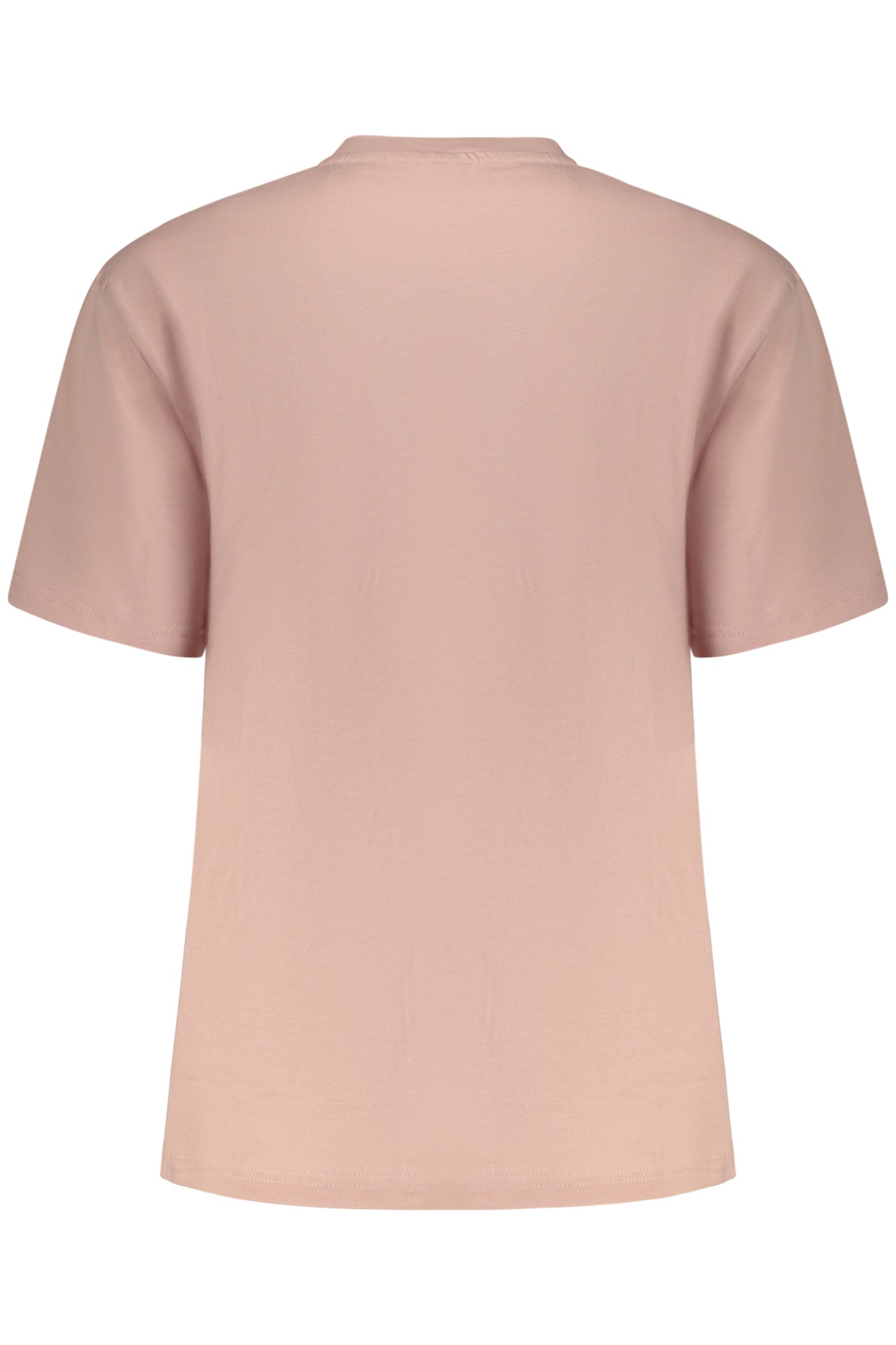 FILA Damen-T-Shirt mit Kurzarm – Weißes Basic aus Bio-Baumwolle Rosa