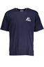 FILA Herren T-Shirt Blau – Kurzarm mit Logo-Aufdruck für Sommer Blau