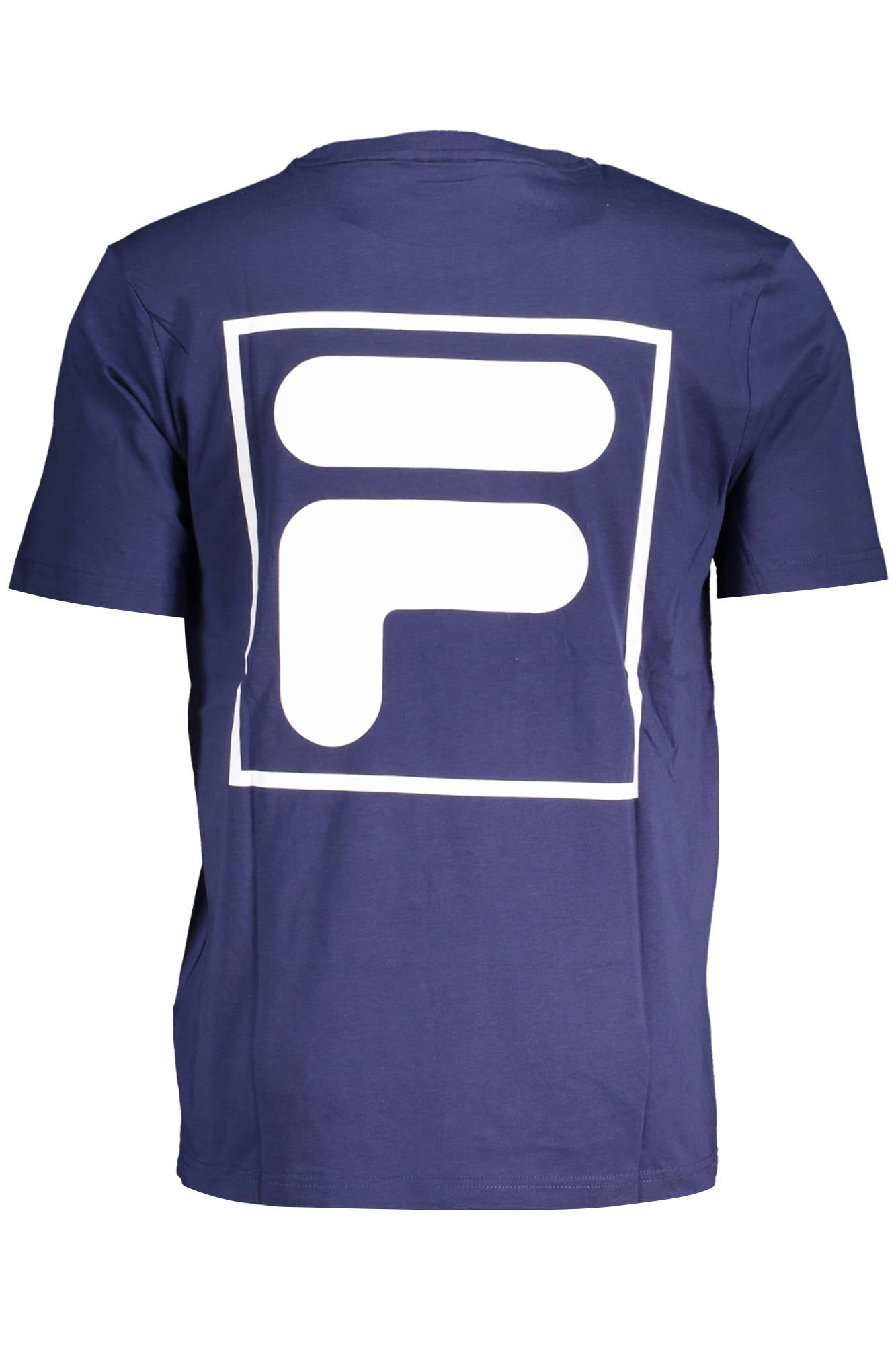 FILA T-Shirt Herren – Blaues Kurzarm-Shirt aus Baumwolle für Sommer Blau