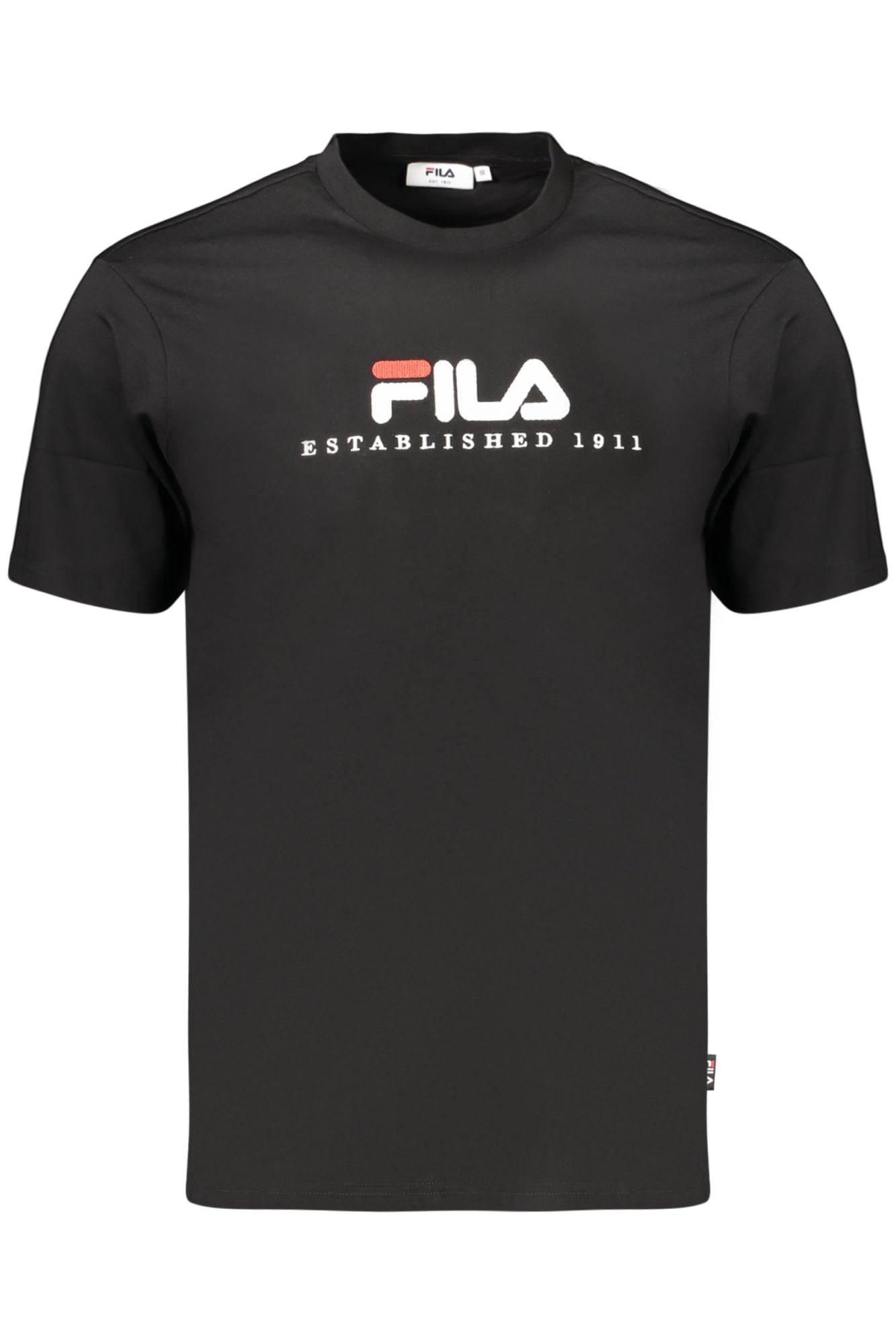 FILA Herren T-Shirt – Kurzarm, aus Baumwolle | T-Shirts Schwarz