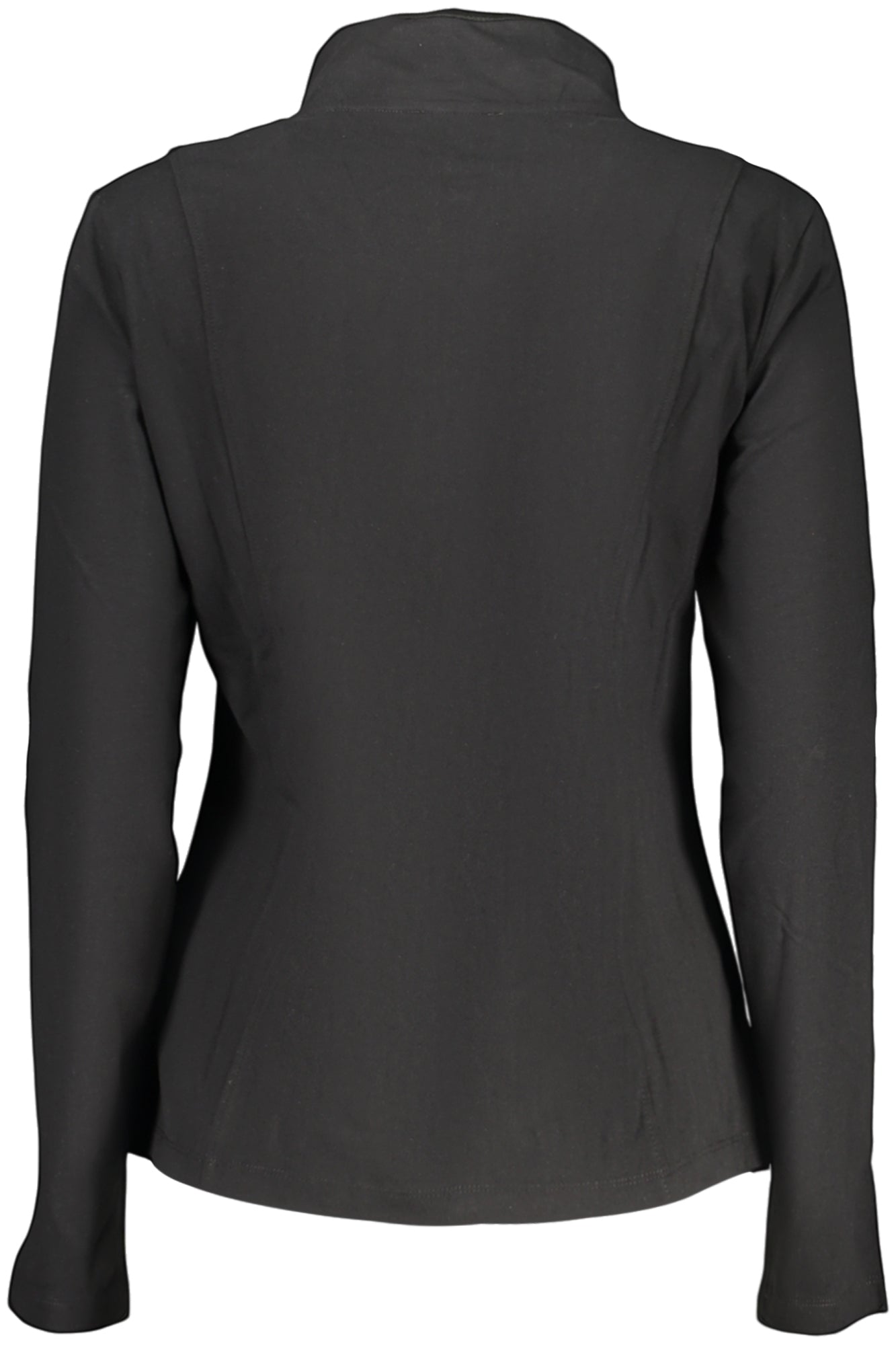 FREDDY Damen Sweatshirt – mit Taschen, mit Reißverschluss Schwarz