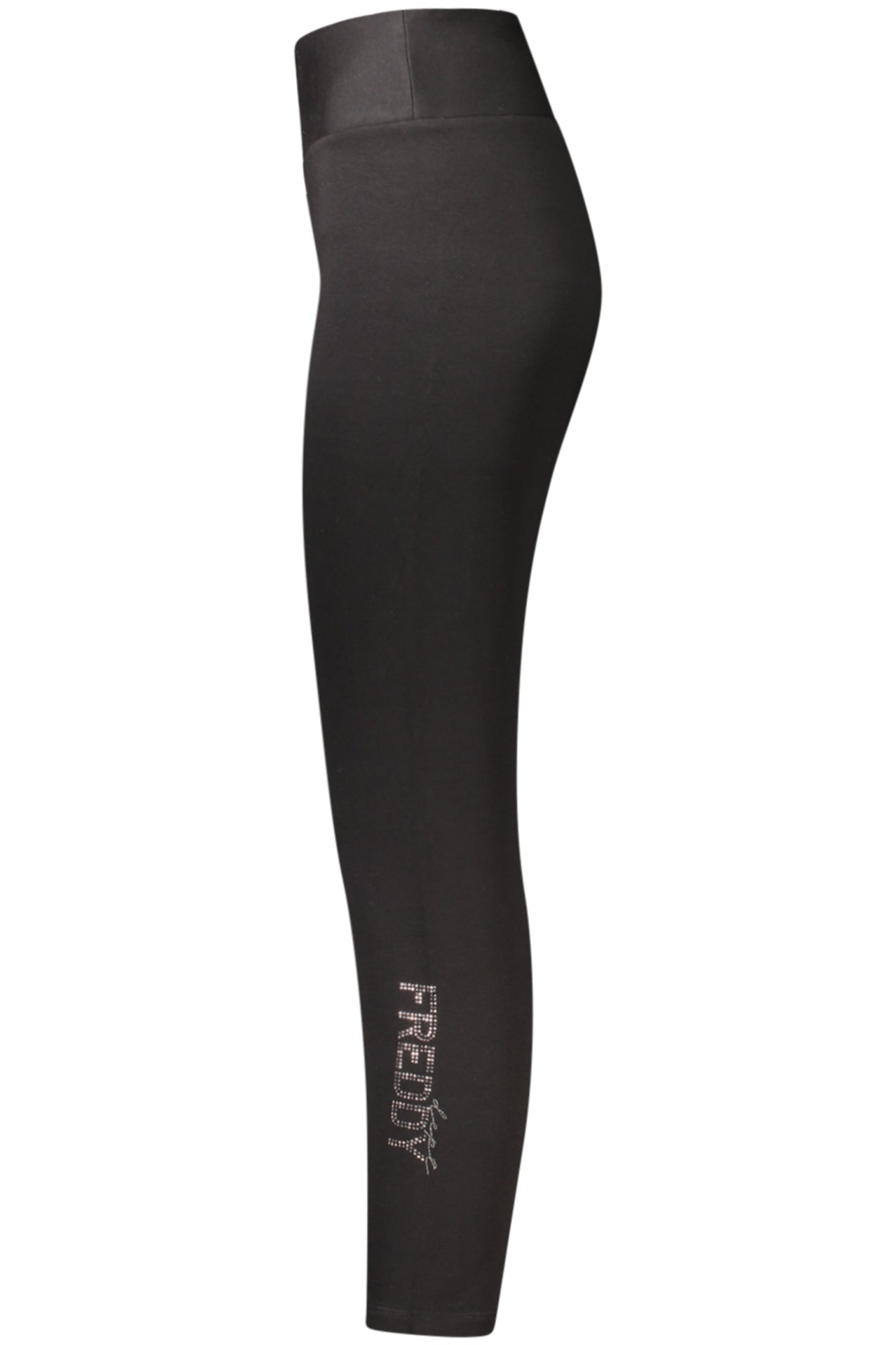 FREDDY Lange Schwarze Trainingshose Damen – Strass-Applikation & Komfort Schwarz