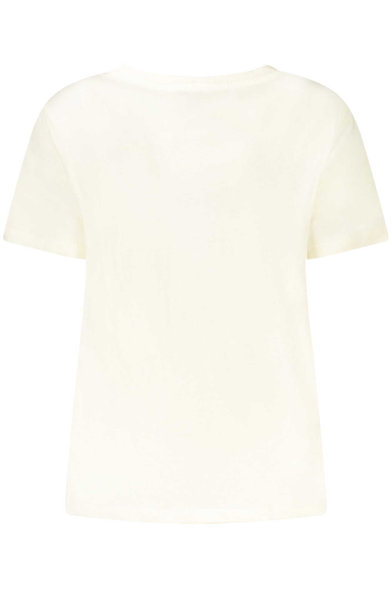 FREDDY Damen Kurzarm T-Shirt Schwarz – Weithals mit Logo-Druck | soulluna.de Weiß