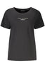 FREDDY Damen Kurzarm T-Shirt Schwarz – Weithals mit Logo-Druck | soulluna.de Schwarz