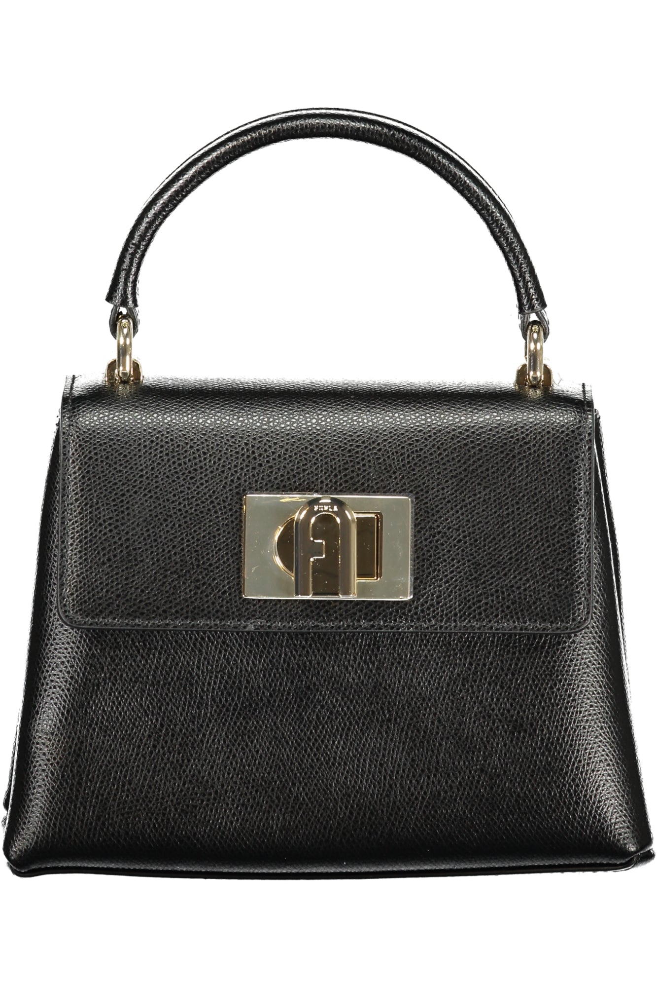 FURLA Damen-Tasche schwarz aus Leder – Elegante Handtasche für Herbst/Winter Schwarz